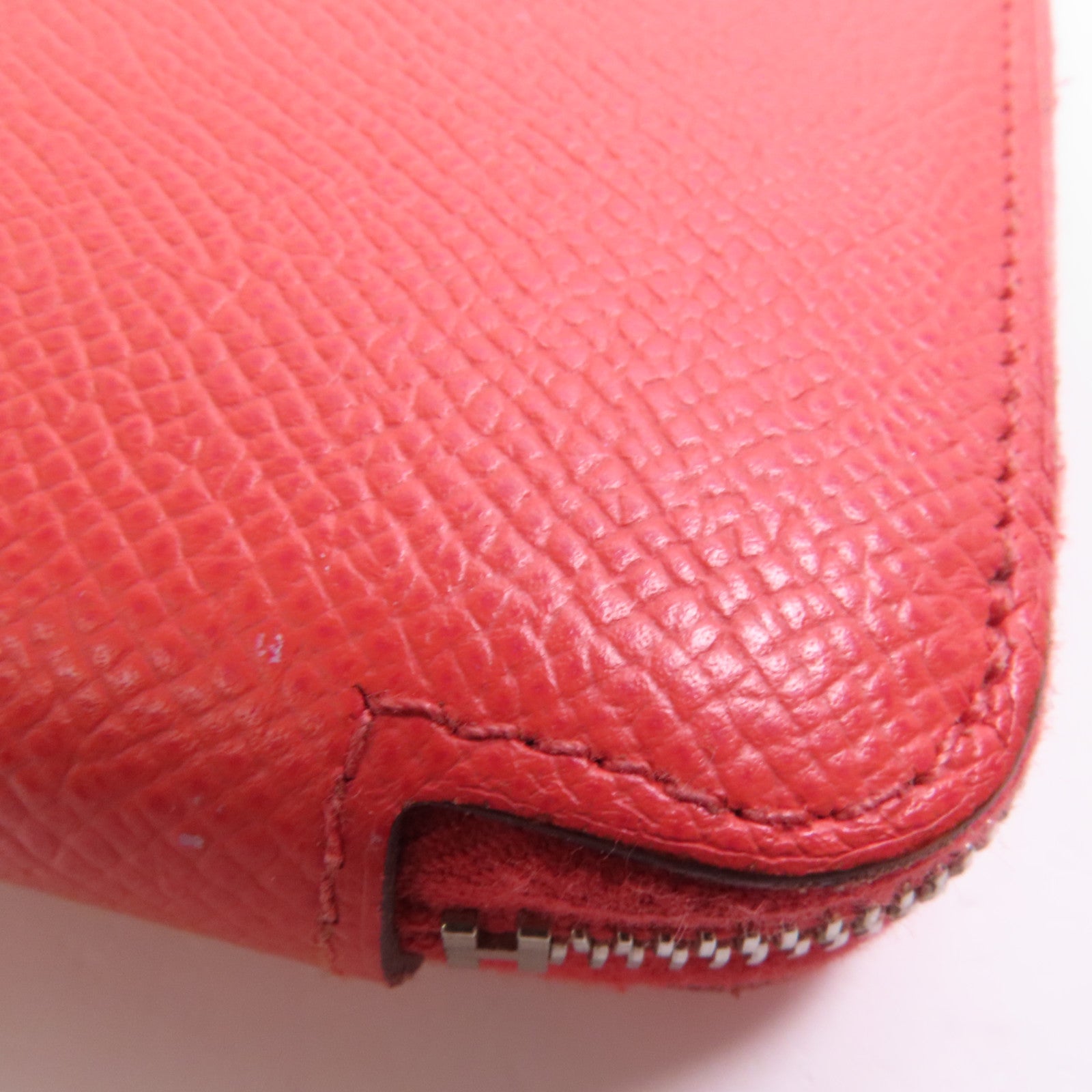 HERMES Epsom皮革Azap Silk In Long Wallet銀扣長錢包T5 Rose Jaipur