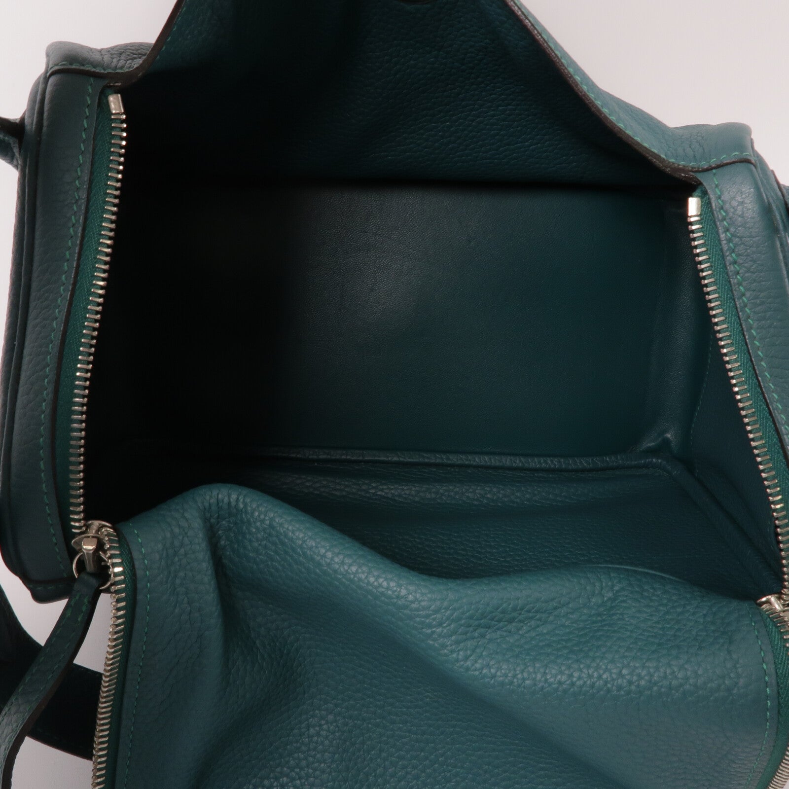 HERMES Clemence皮革Lindy 30手挽肩背兩用袋Malachite