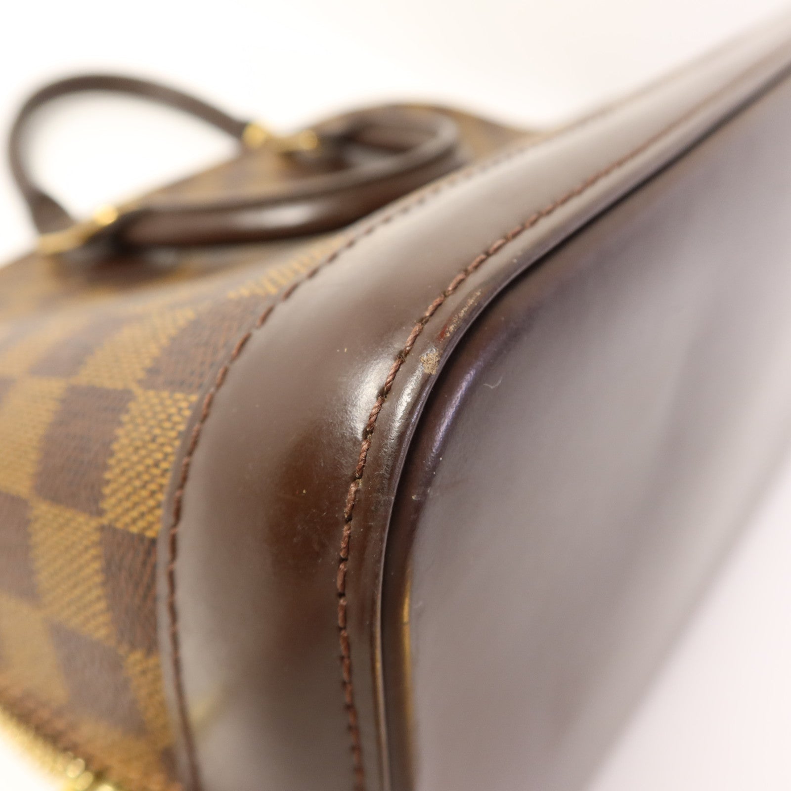 LOUIS VUITTON Damier Alma金扣手挽袋