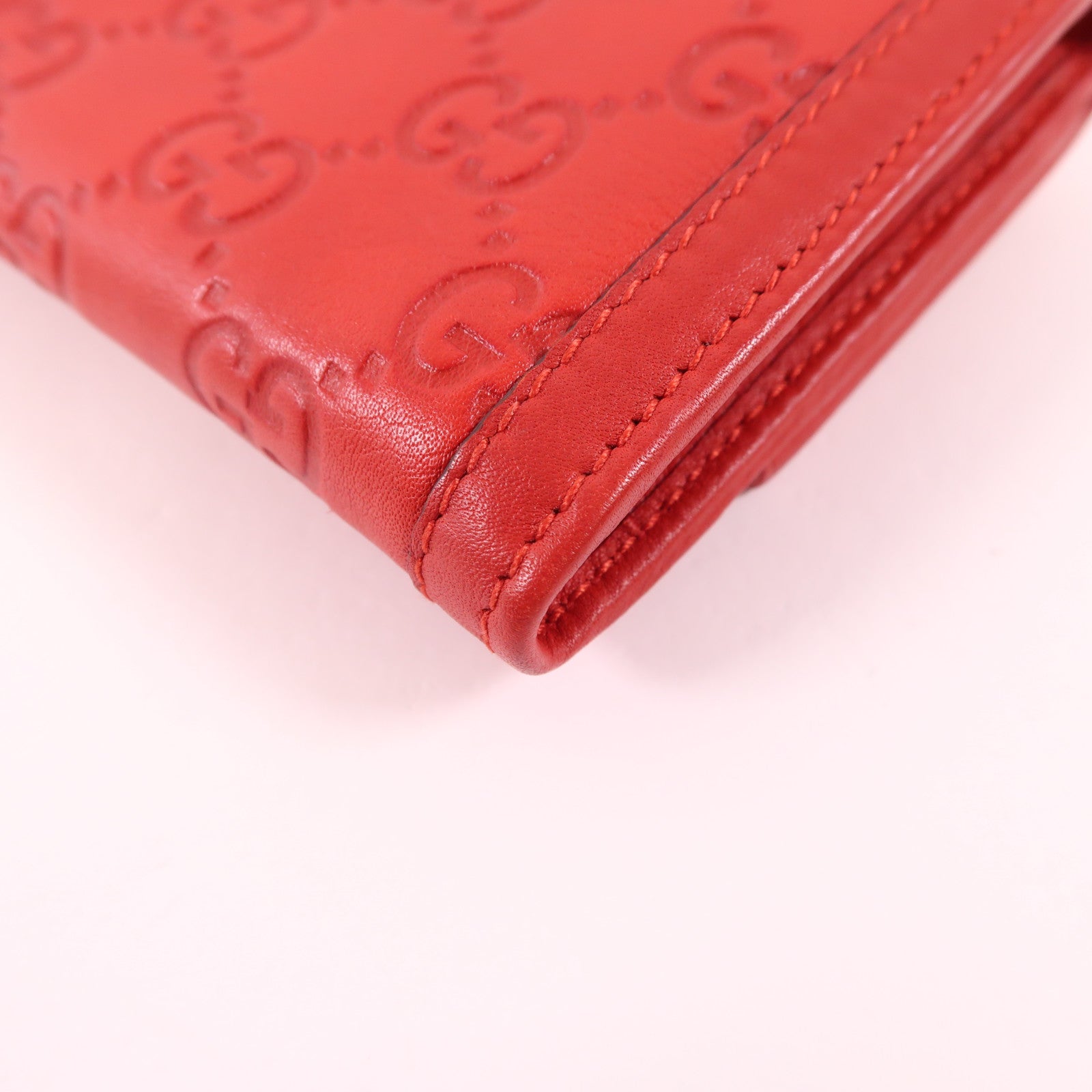 GUCCI 【激減優惠】牛皮皮革Long Wallet金扣長錢包
