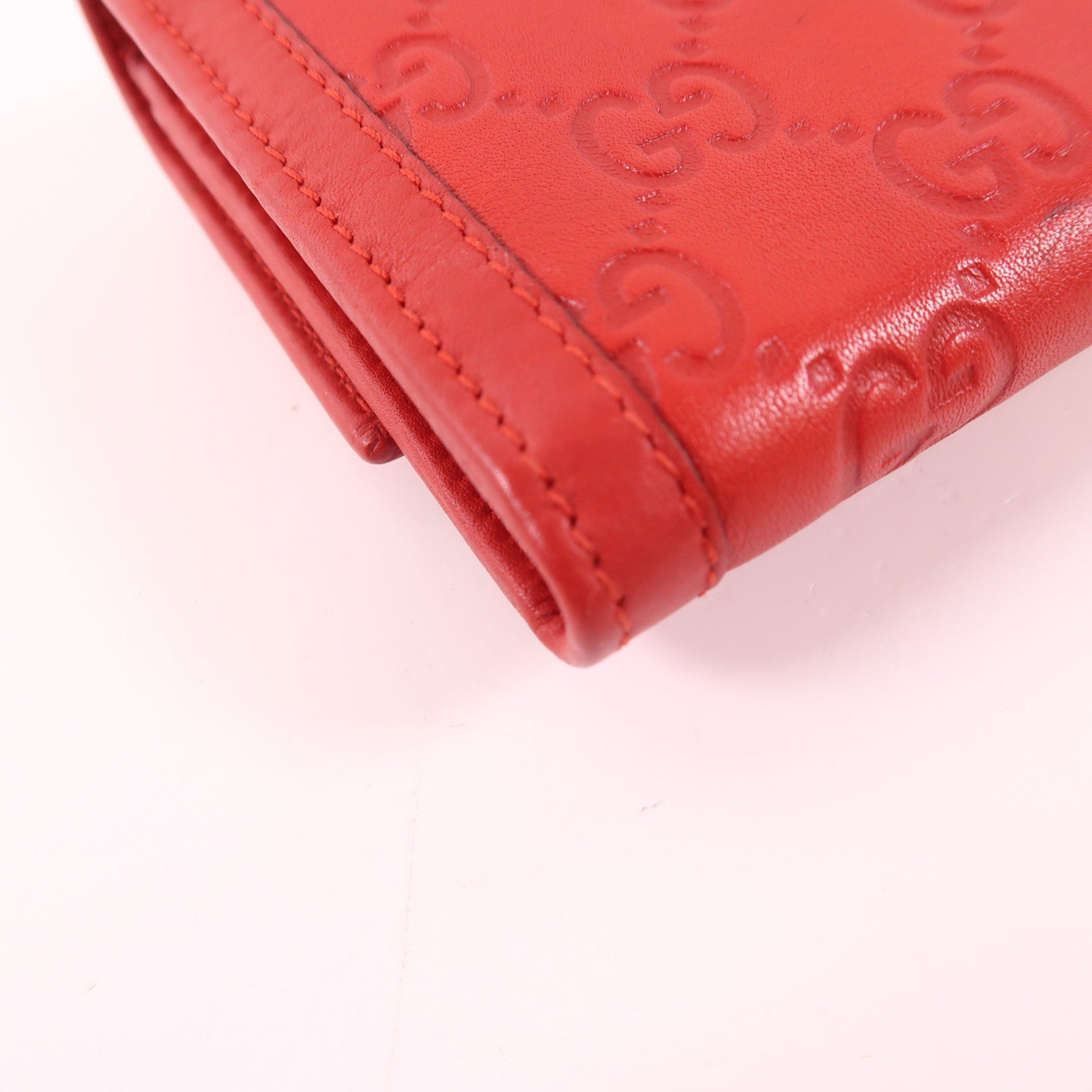 GUCCI 【激減優惠】牛皮皮革Long Wallet金扣長錢包