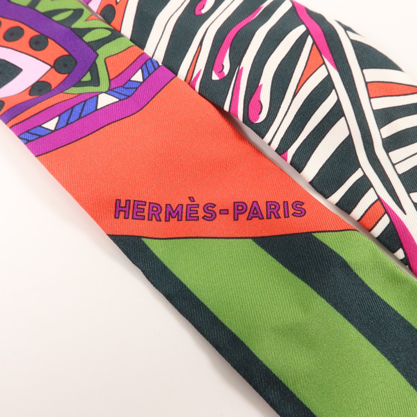 HERMES 絲質Twilly絲巾