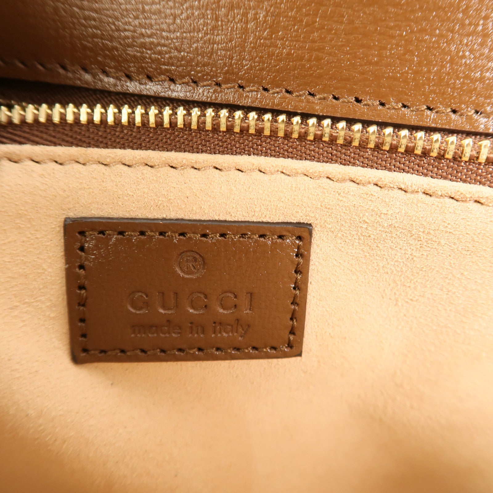 GUCCI 塗層帆布Horsebit1955肩背袋
