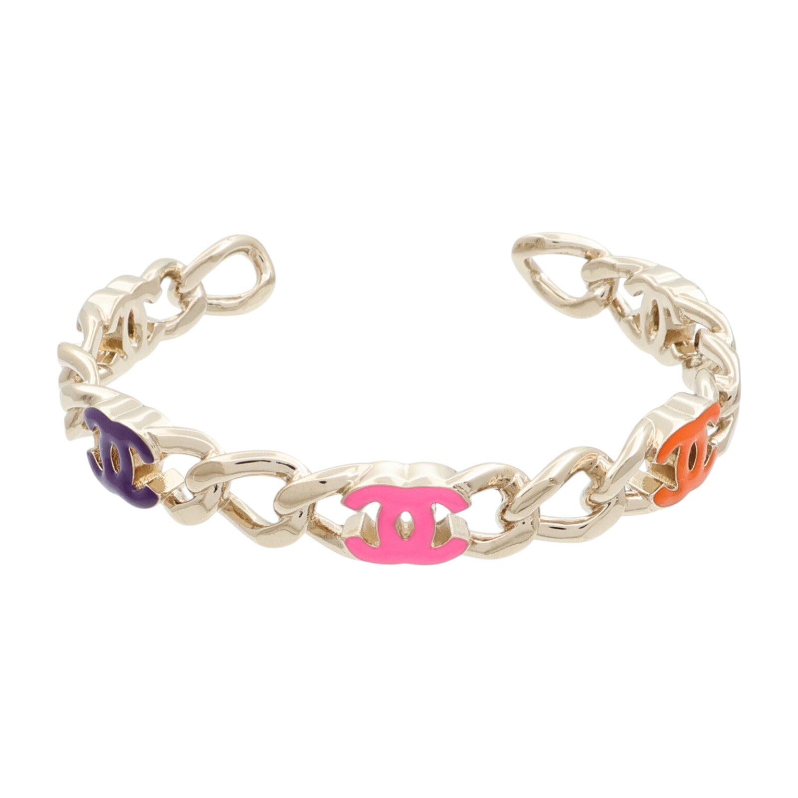 CHANEL 金屬Color Open Bracelet手鐲