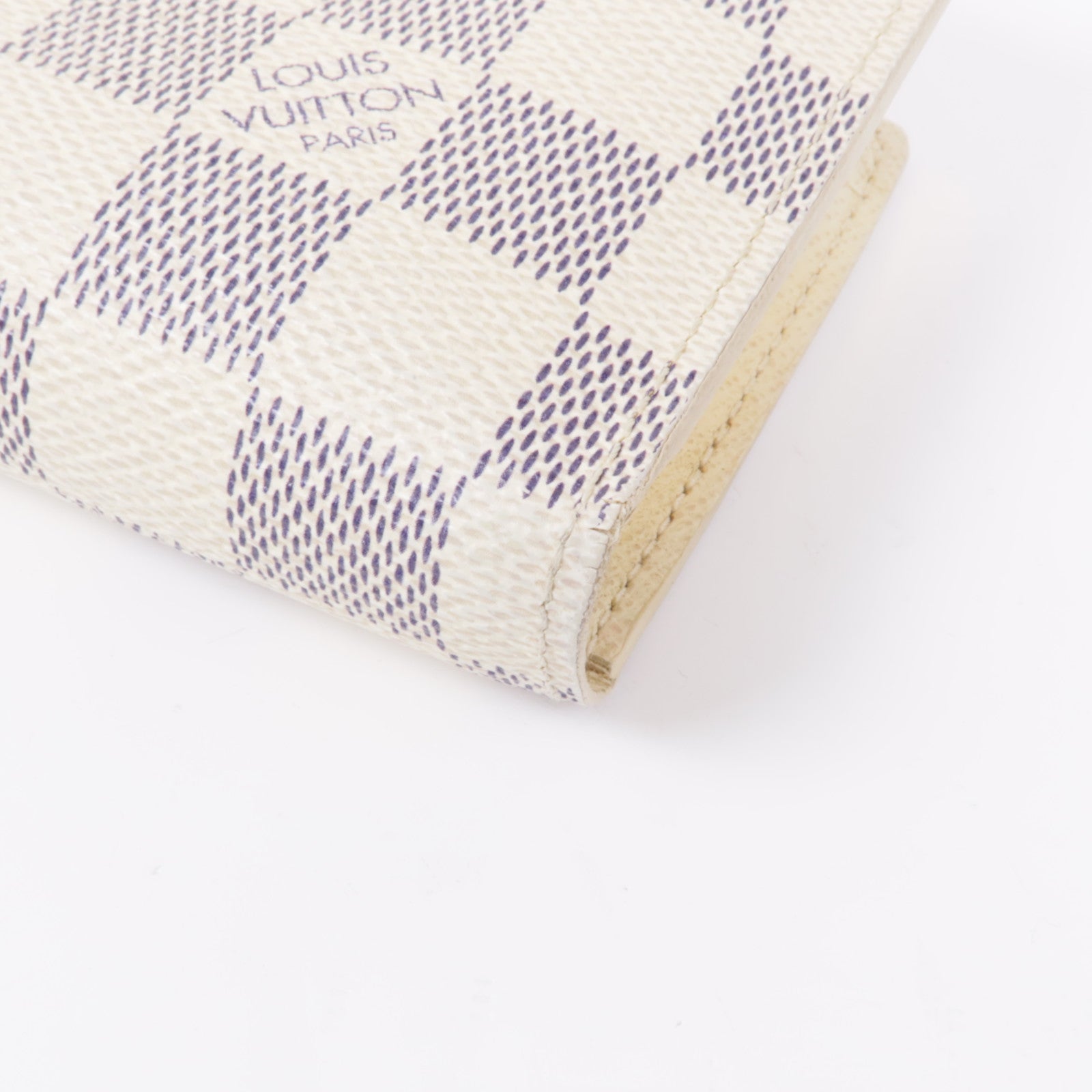 LOUIS VUITTON Damier Azur Portefeuille Viennois Wallet金扣錢包