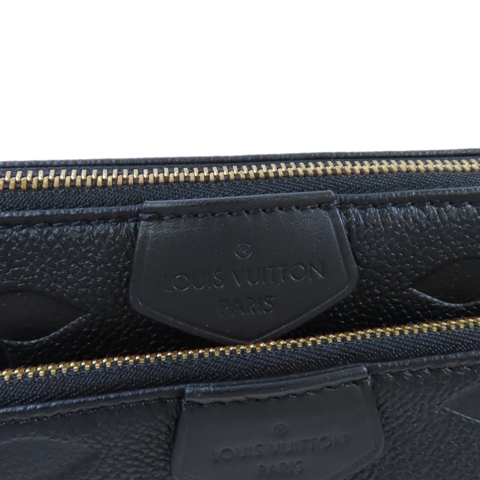 LOUIS VUITTON Monogram Empreinte Multi Pochette Accessoires Shoulder Bag金扣肩背袋黑色