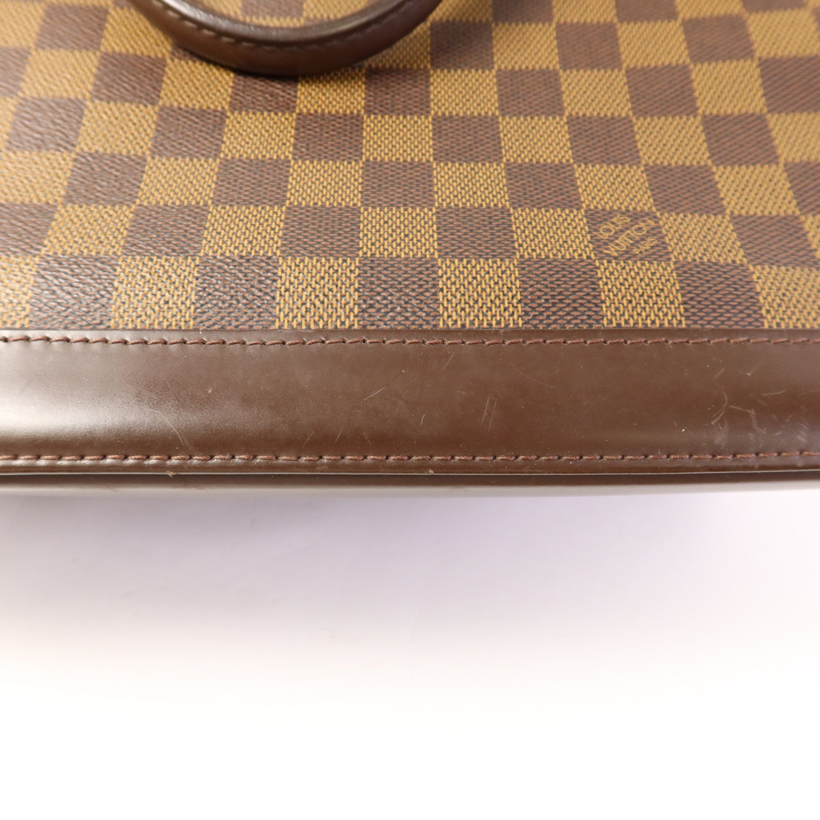 LOUIS VUITTON Damier Alma金扣手挽袋