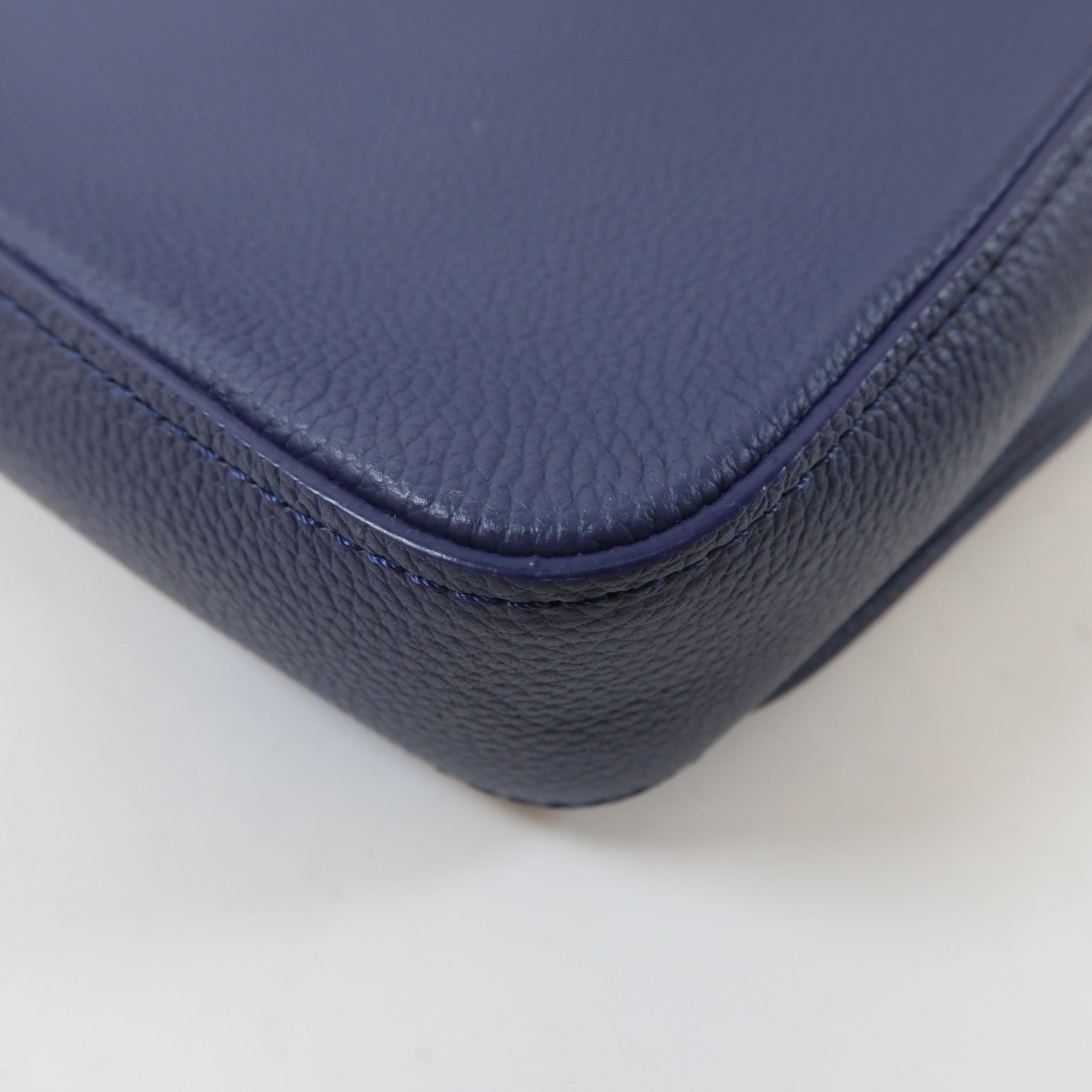 LOUIS VUITTON Watercolor Monogram Trio Messenger銀扣肩背袋深藍色