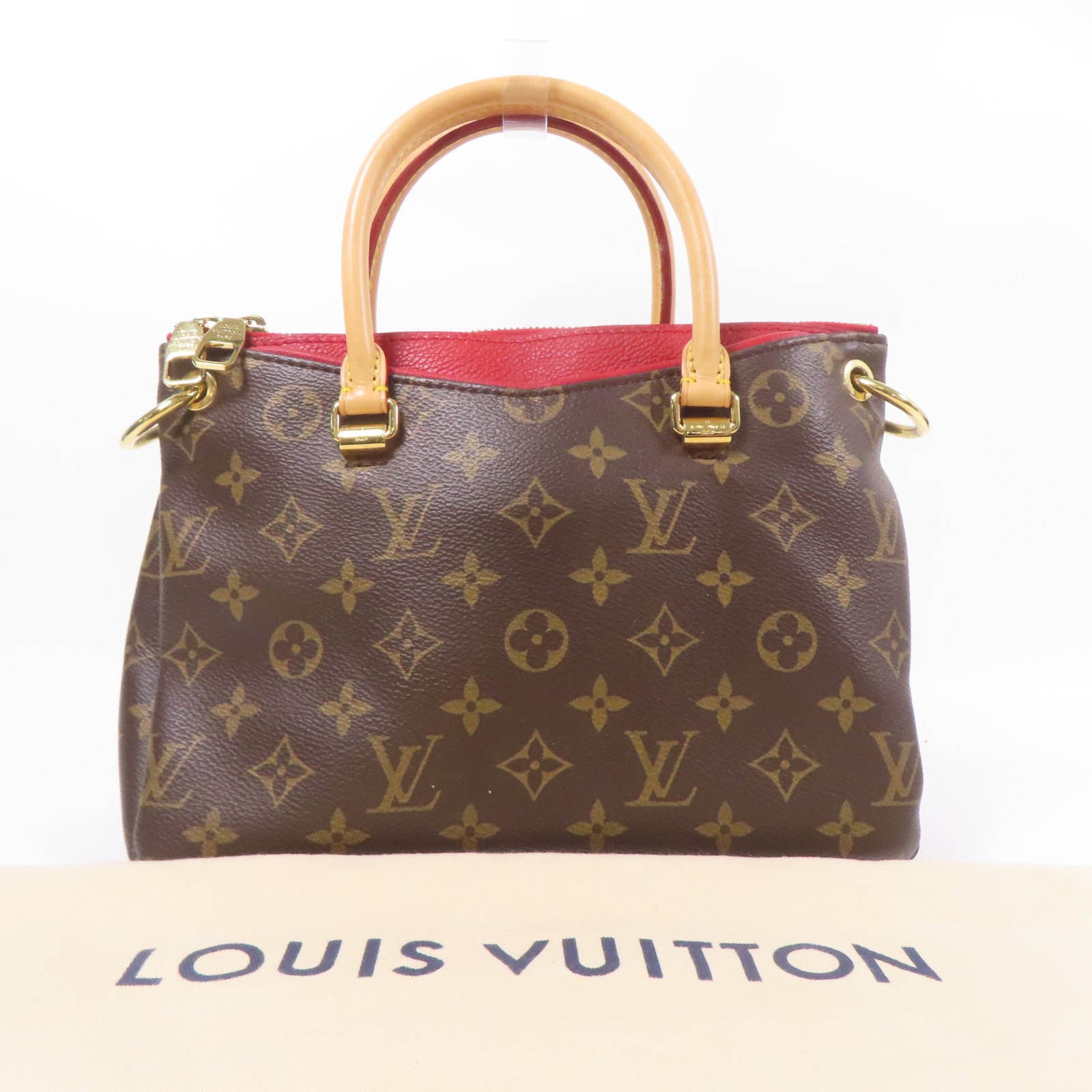 LOUIS VUITTON Monogram Pallas金扣手挽袋