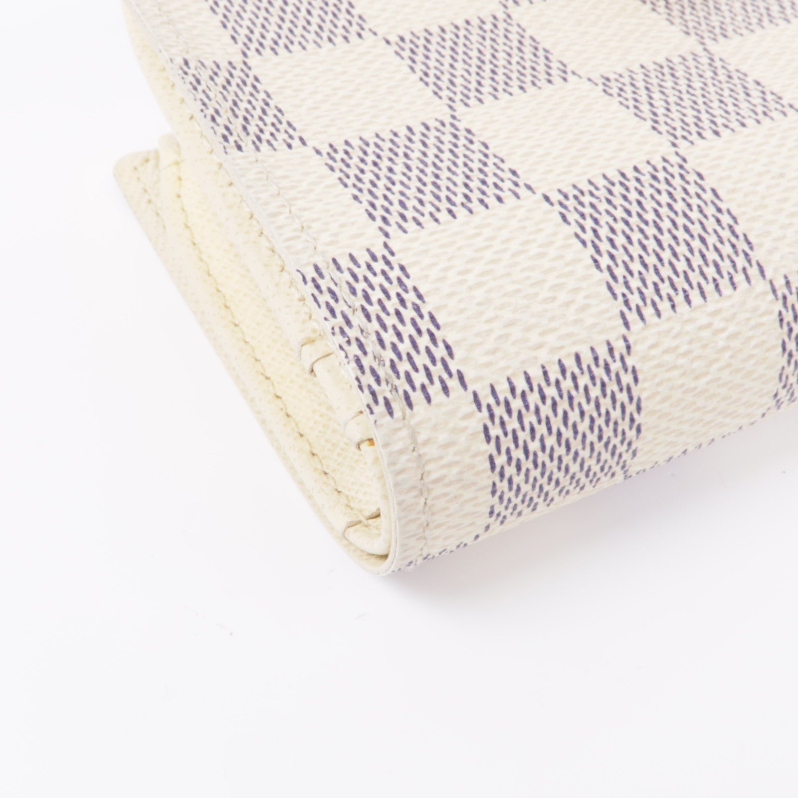 LOUIS VUITTON Damier Azur Portefeuille Viennois Wallet金扣錢包