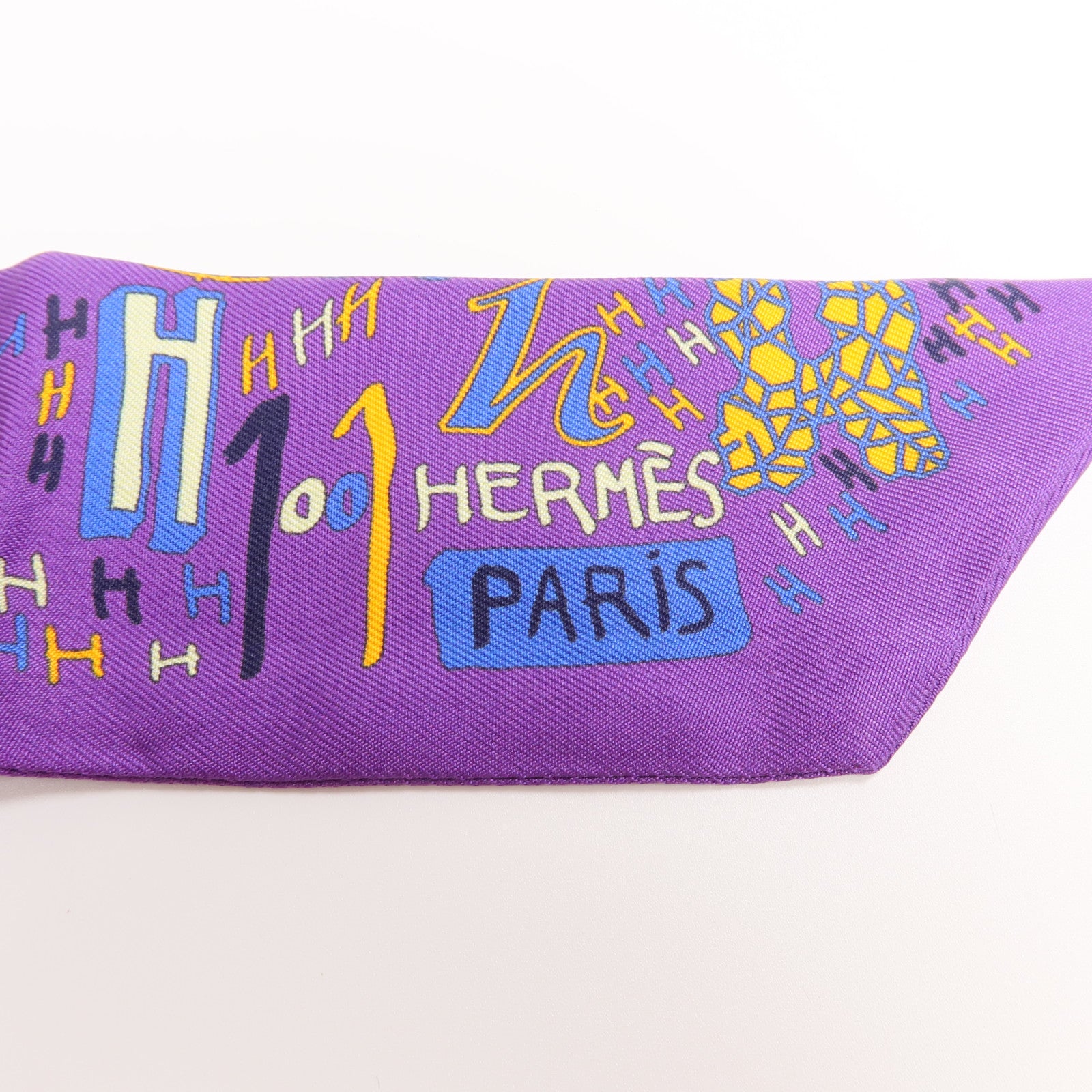 HERMES 【激減優惠】絲質Twilly絲巾