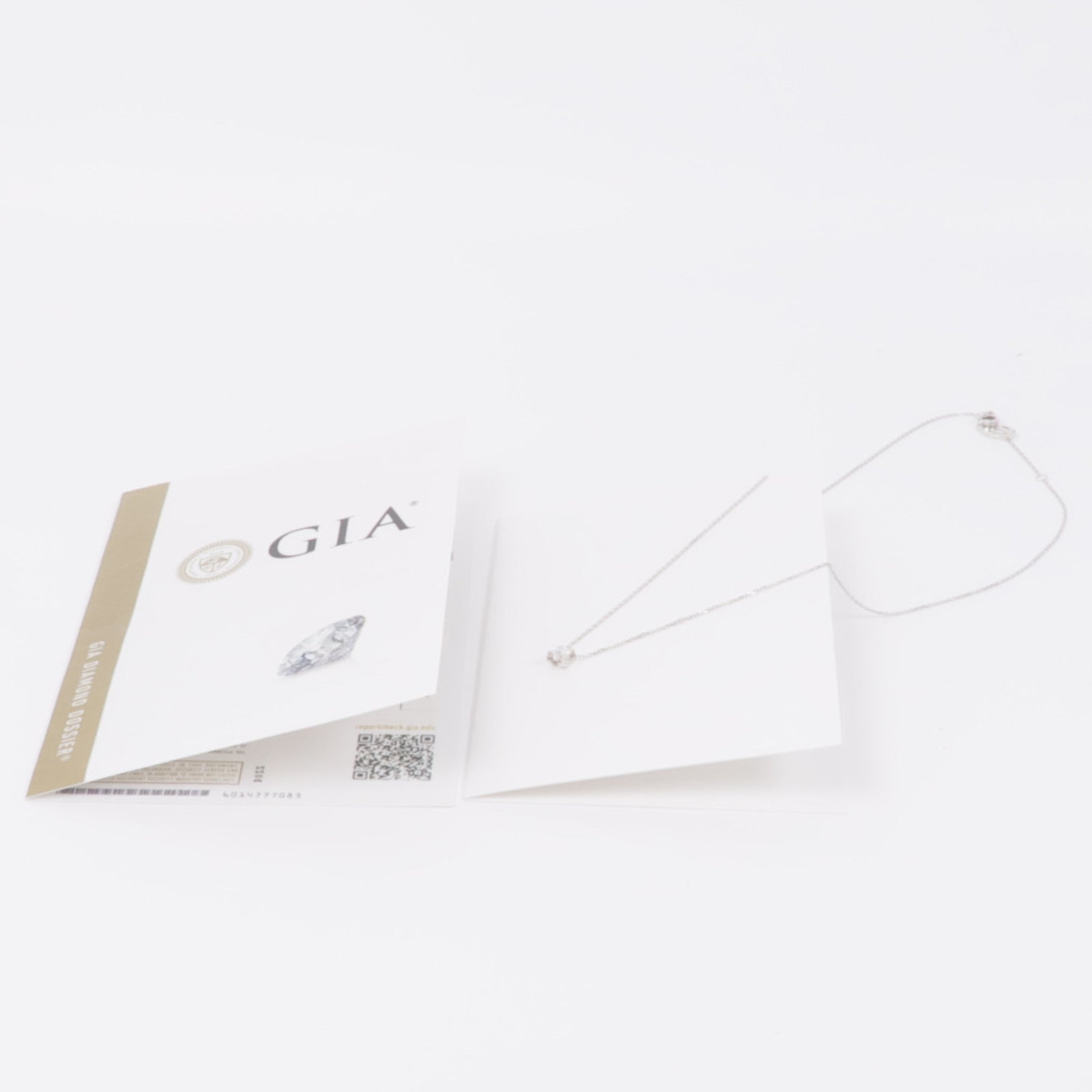 CARTIER 18K白金C De Diamond Necklace項鍊