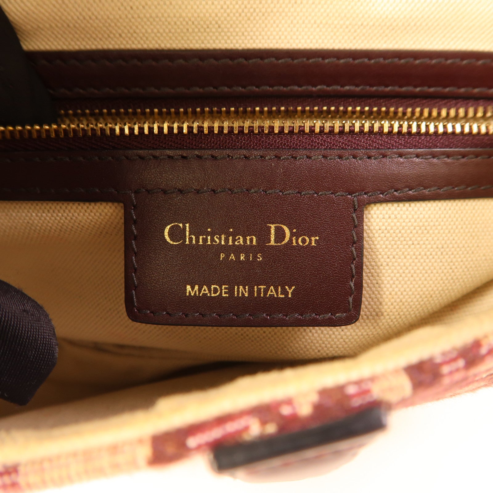 Dior 帆布Saddle Bag金扣肩背袋