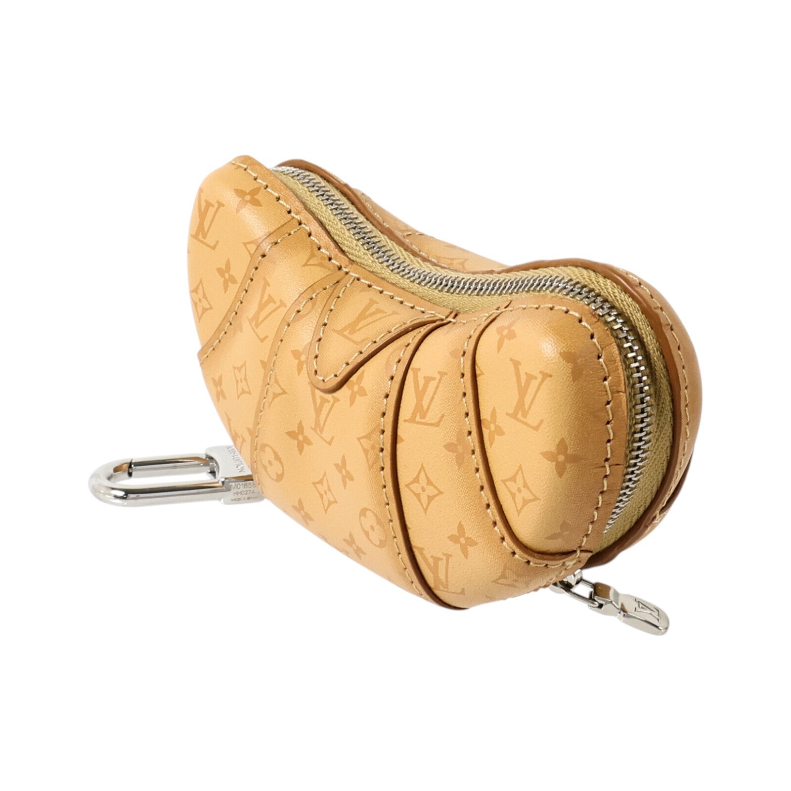 LOUIS VUITTON Monogram Gradient Croissant Key Charm銀扣鎖匙掛飾