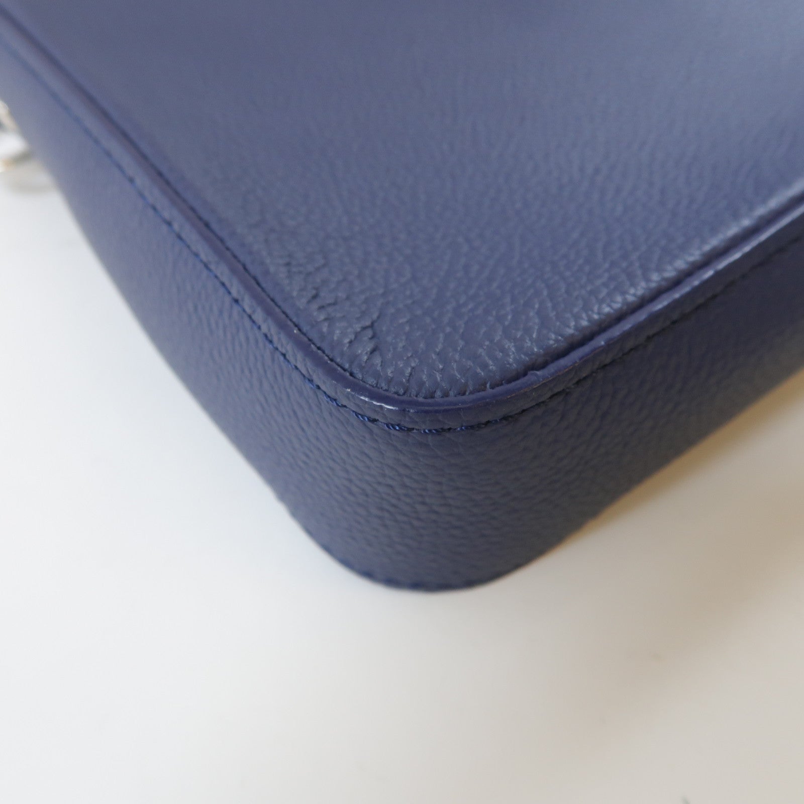 LOUIS VUITTON Watercolor Monogram Trio Messenger銀扣肩背袋深藍色