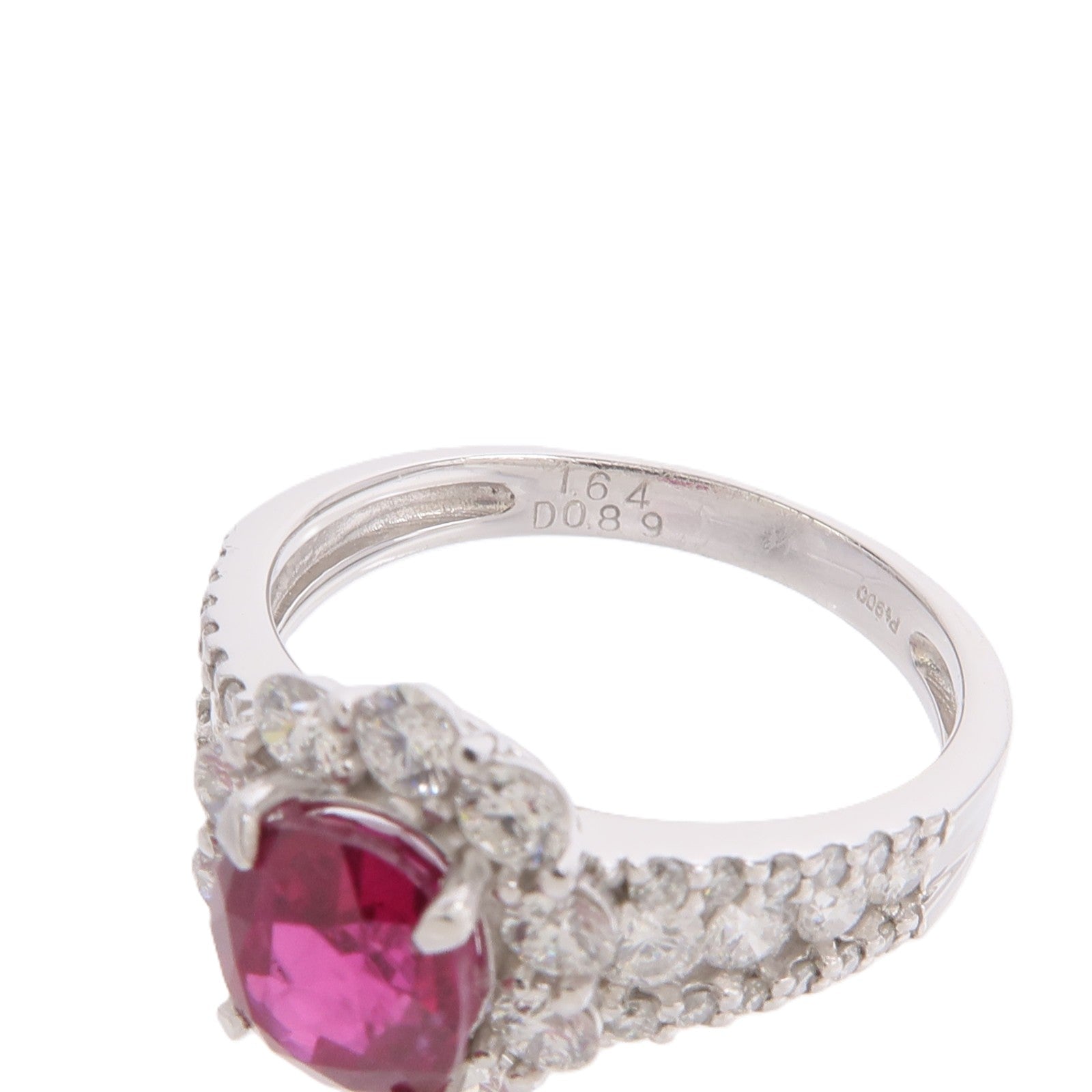 JEWELRY PT900鉑金Ruby Ring紅寶石戒指