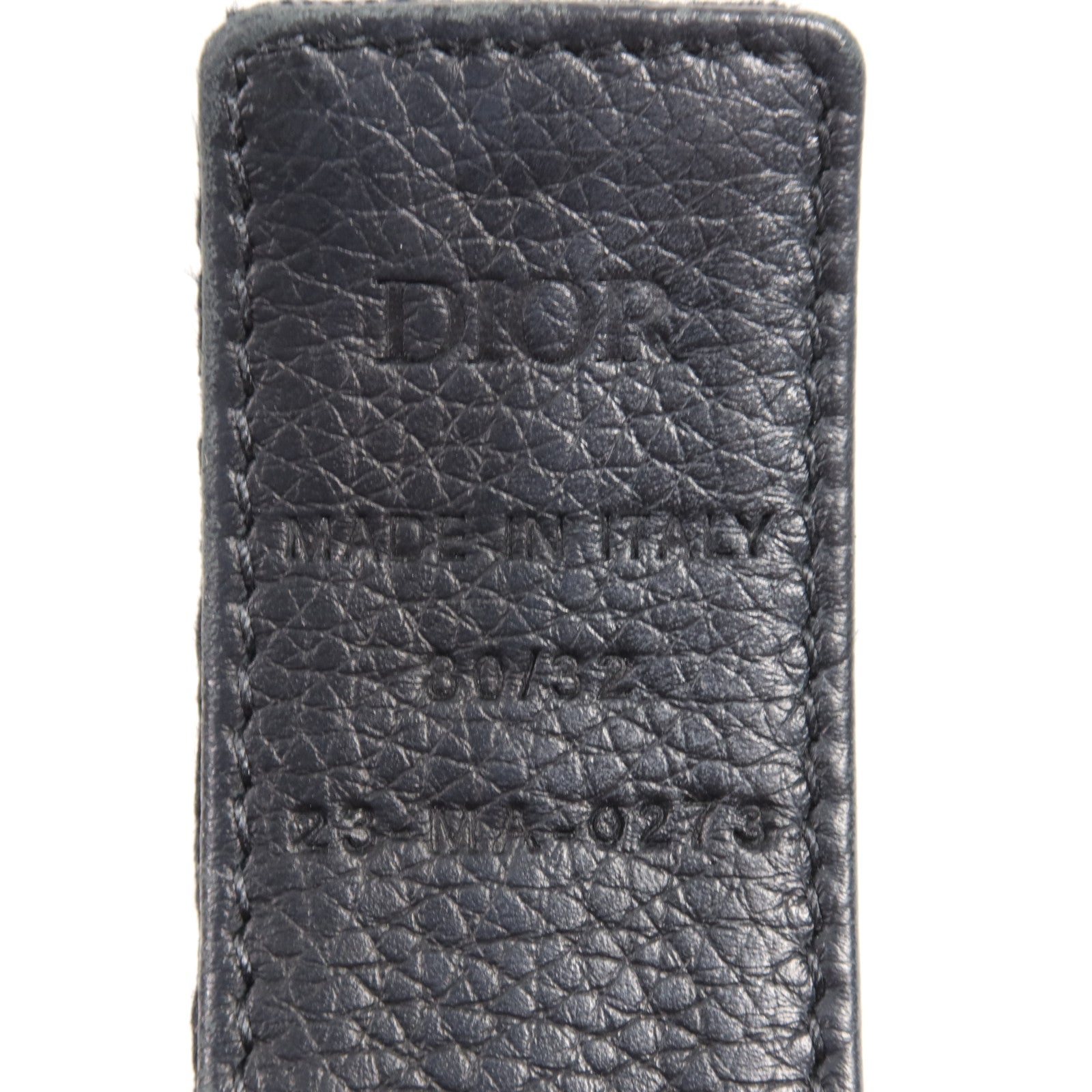 Dior 帆布/皮革Belt銀扣皮帶