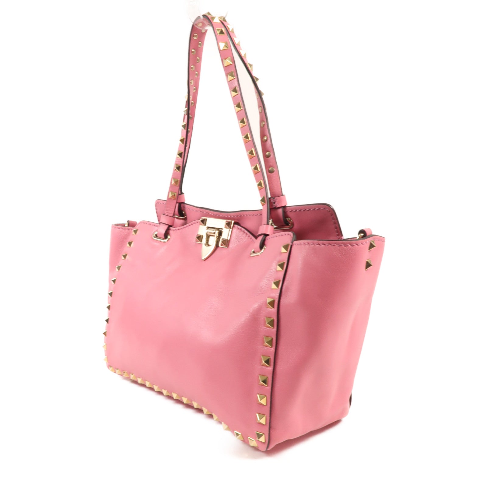 Valentino 牛皮皮革Rockstud金扣手挽肩背兩用袋