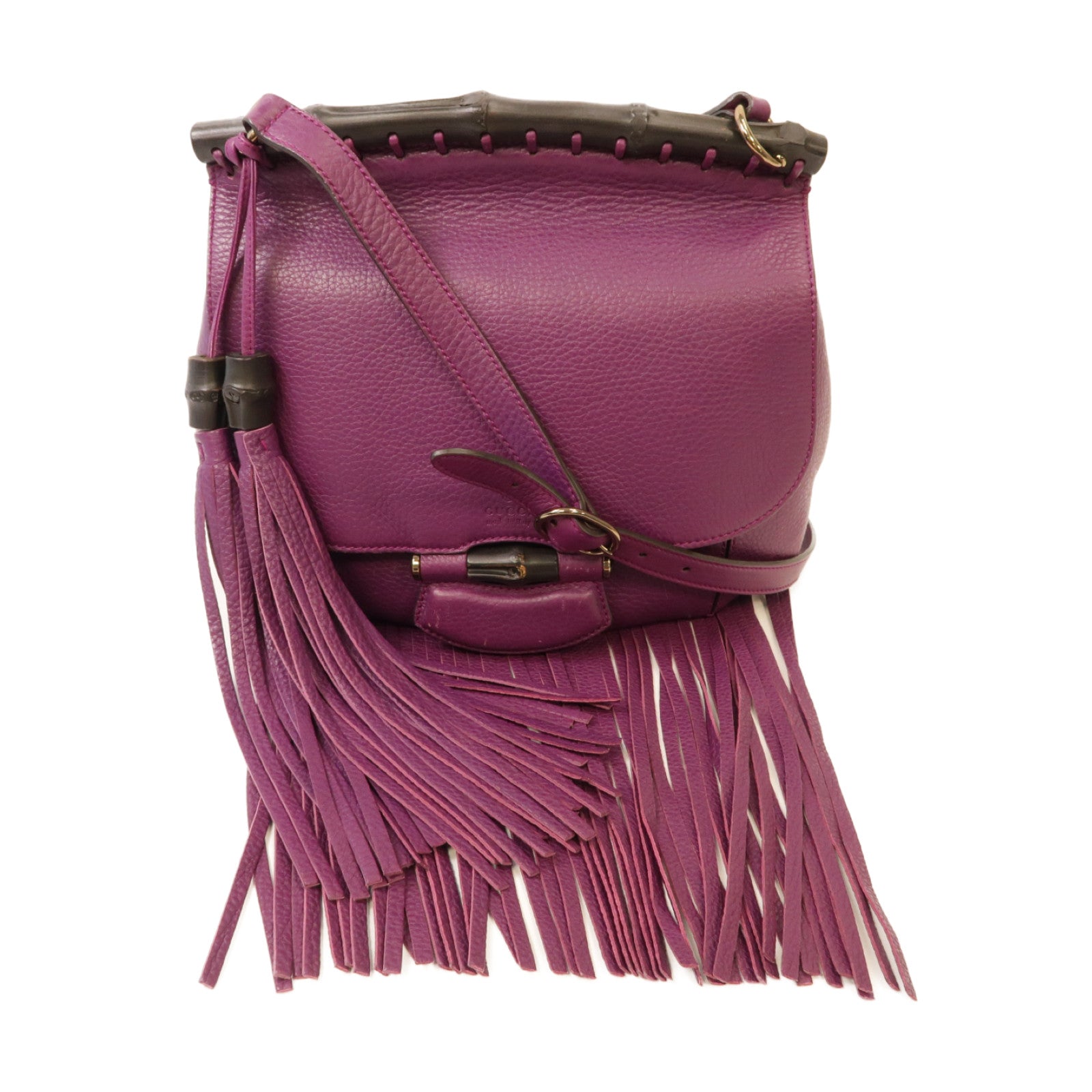 GUCCI **【激減優惠】牛皮皮革Shoulder Bag肩背袋紫色
