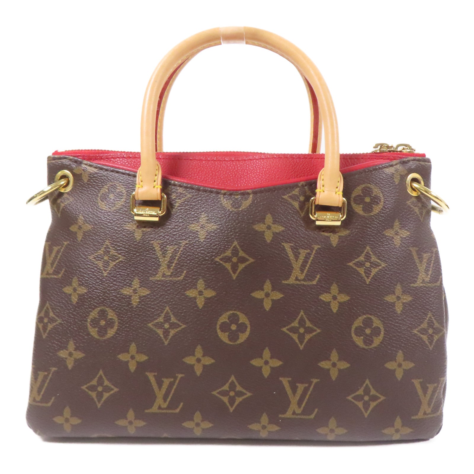 LOUIS VUITTON Monogram Pallas金扣手挽袋