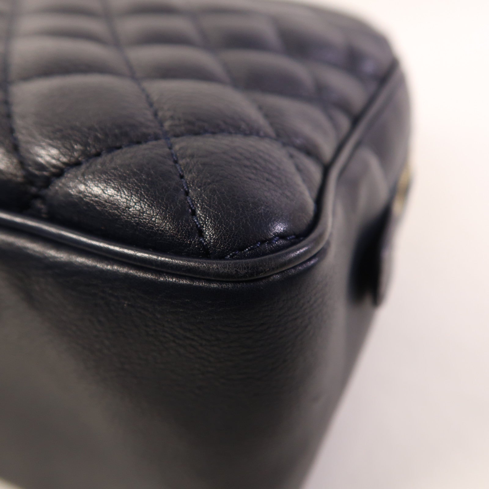 CHANEL 牛皮皮革2 Way Shoulder金扣手挽肩背兩用袋