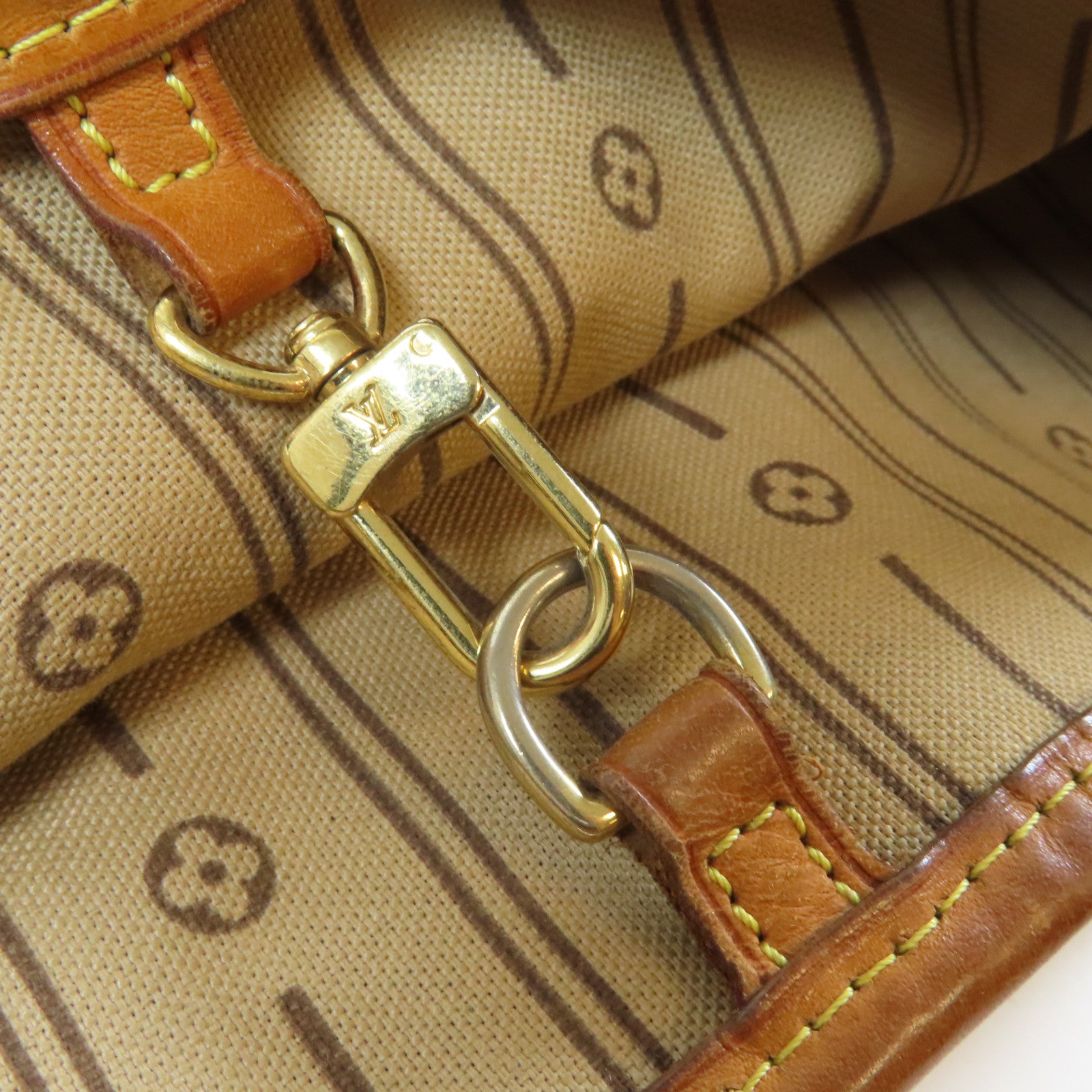 LOUIS VUITTON 【激減優惠】Monogram Deligtful MM金扣肩背袋啡色