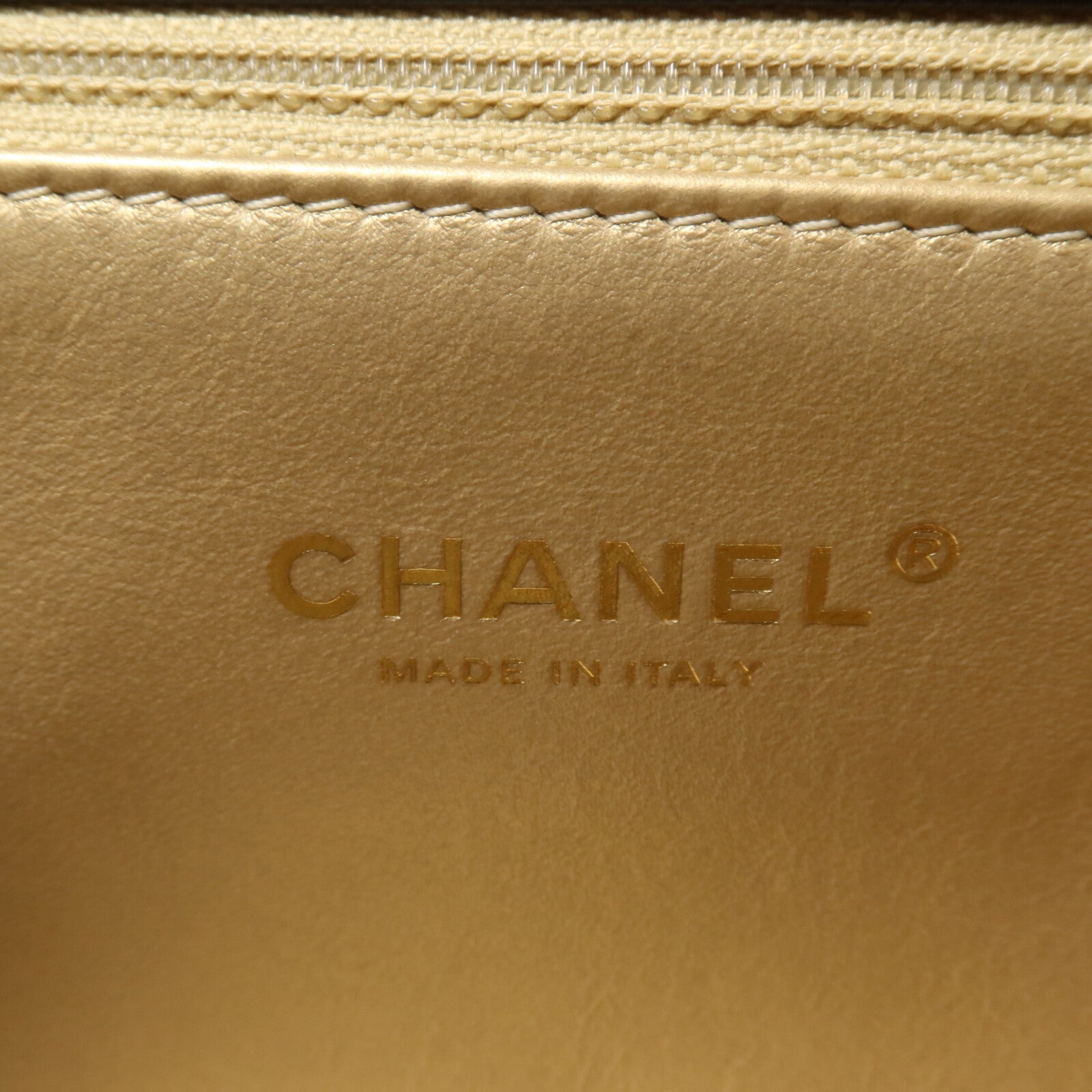 CHANEL 羊皮皮革Top Handle Flap鏈帶手挽肩背兩用袋