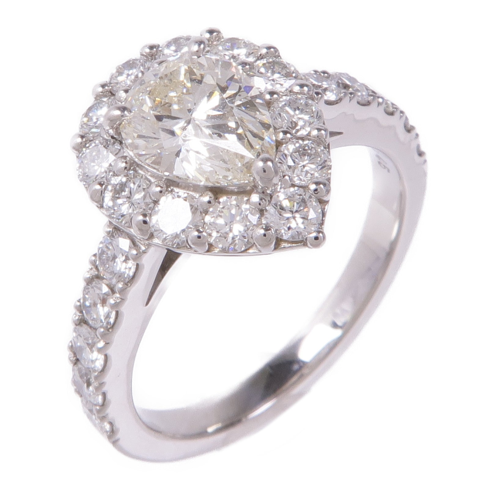JEWELRY PT900鉑金Diamond Ring鑽石戒指US#6.75