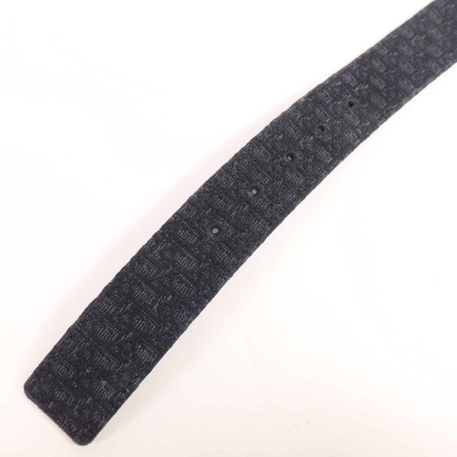 Dior 帆布/皮革Belt銀扣皮帶