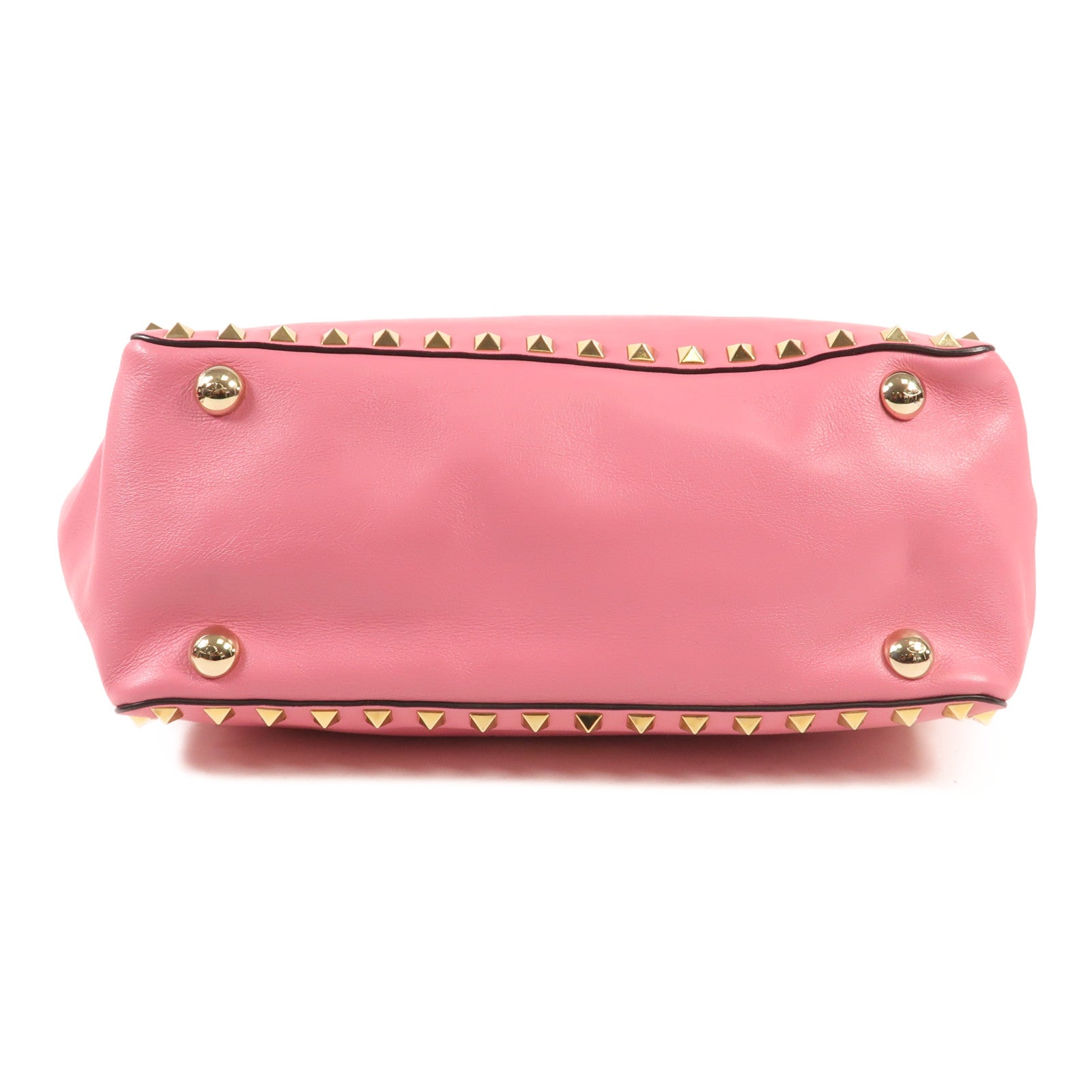 Valentino 牛皮皮革Rockstud金扣手挽肩背兩用袋