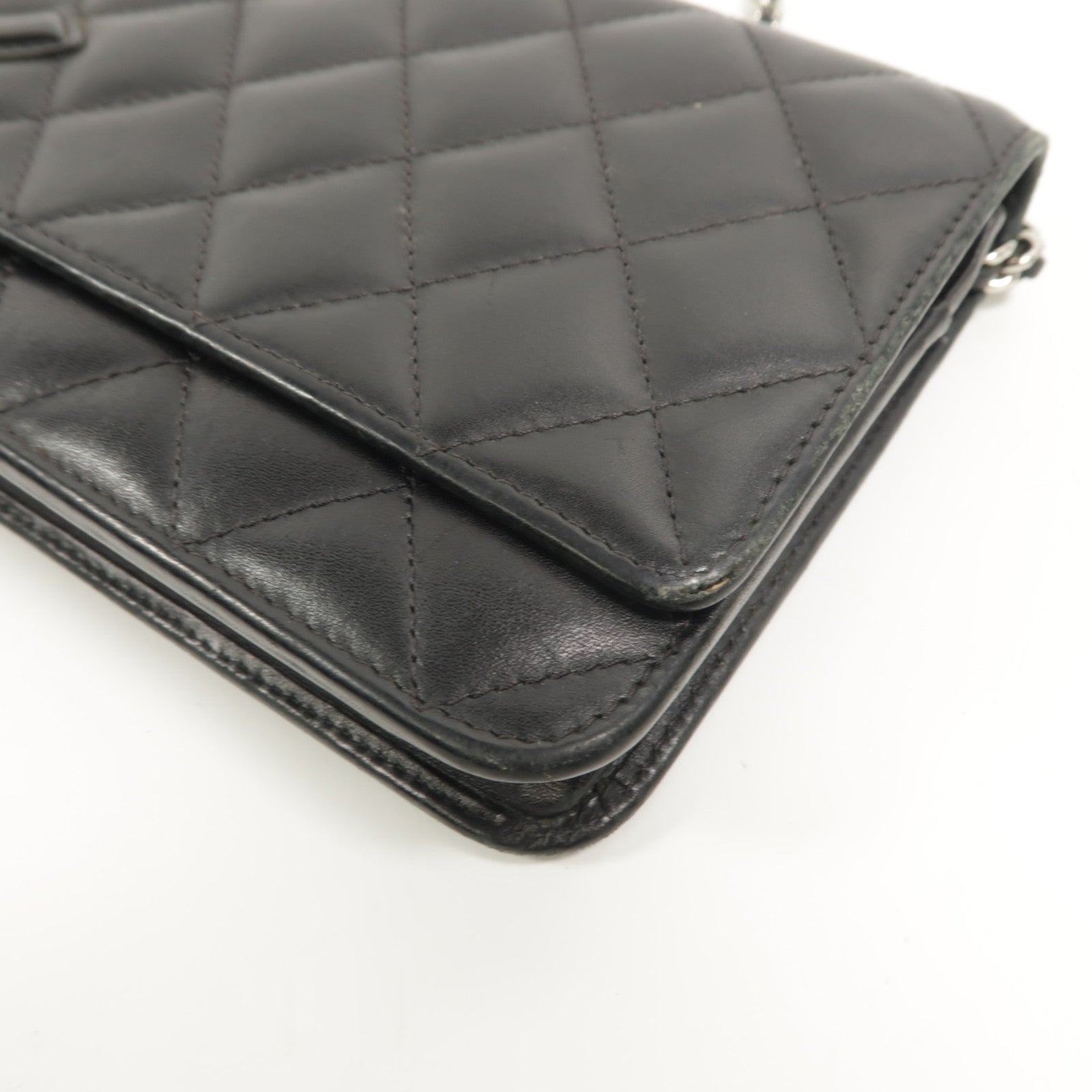 CHANEL 牛皮皮革Cambon Wallet On Chain鏈帶肩背袋