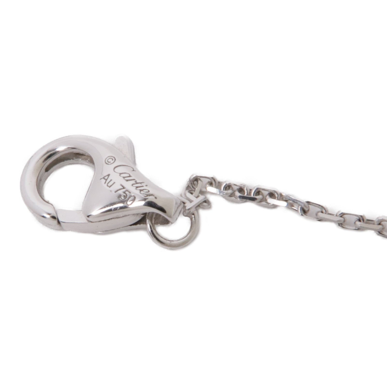 CARTIER 18K白金C De Diamond Necklace項鍊