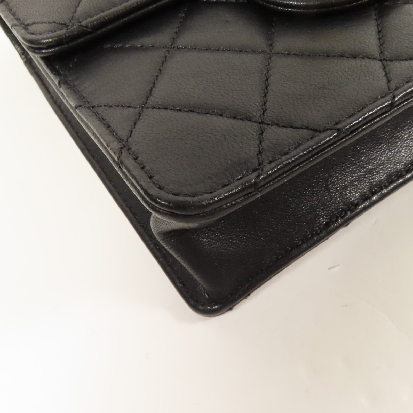 CHANEL 【激減優惠】牛皮皮革Chain Shoulder金扣肩背袋