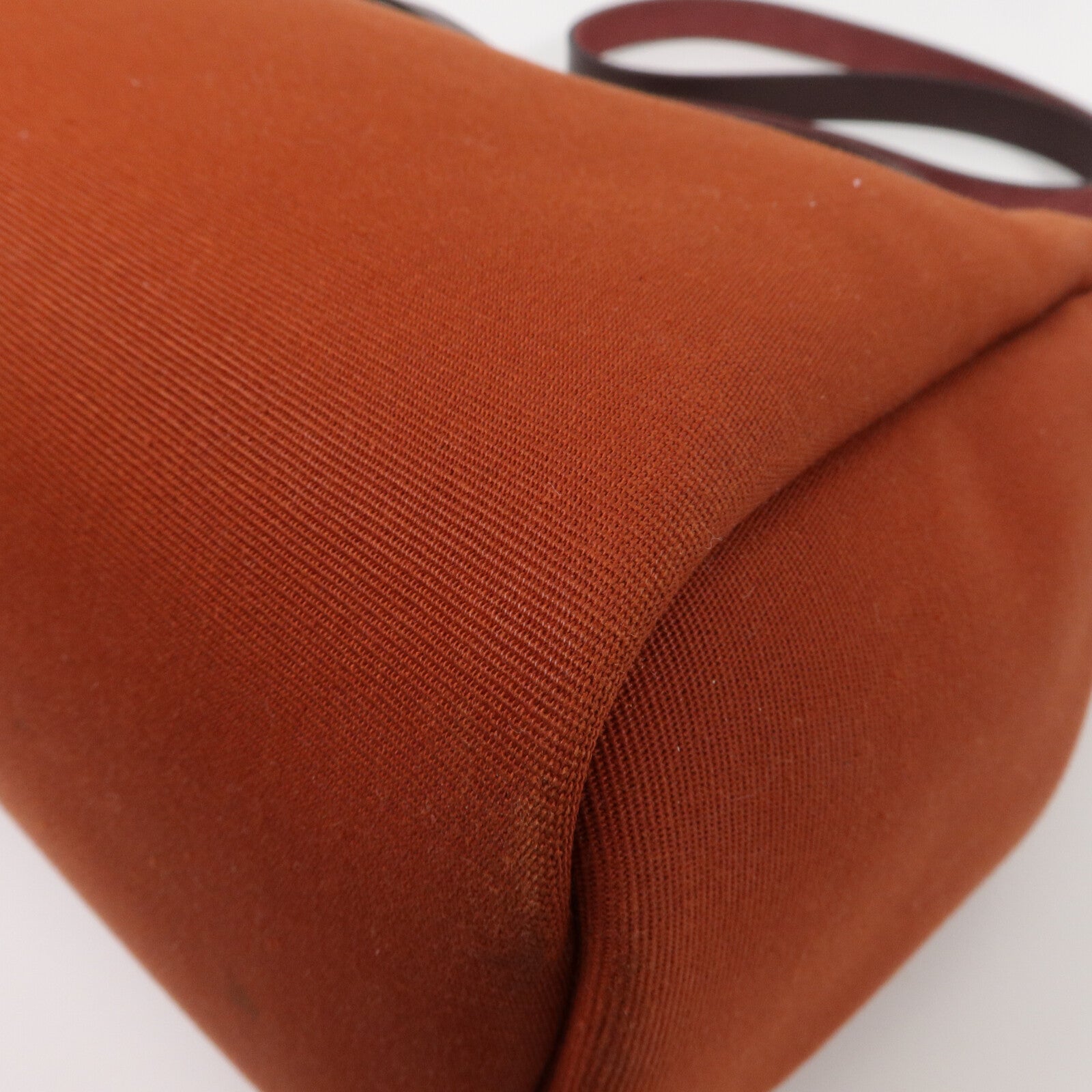 HERMES 帆布Herbag PM手挽肩背兩用袋Cuivre/Orange/Rouge