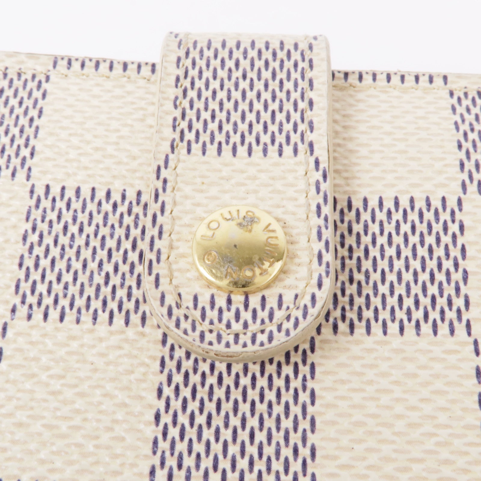 LOUIS VUITTON LV GHW Portefeuille Viennois Wallet N61676 Damier Azur White