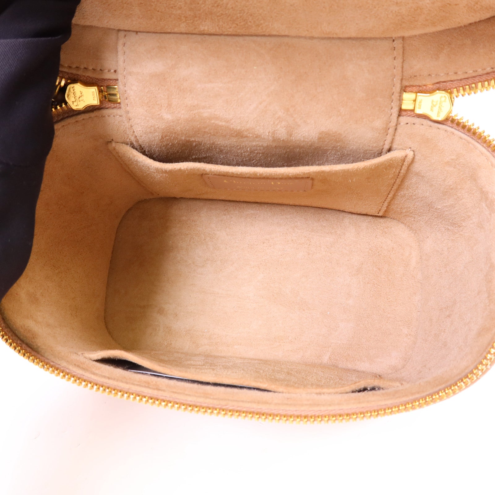 Dior 牛皮皮革Travel Vanity Case金扣手挽肩背兩用袋