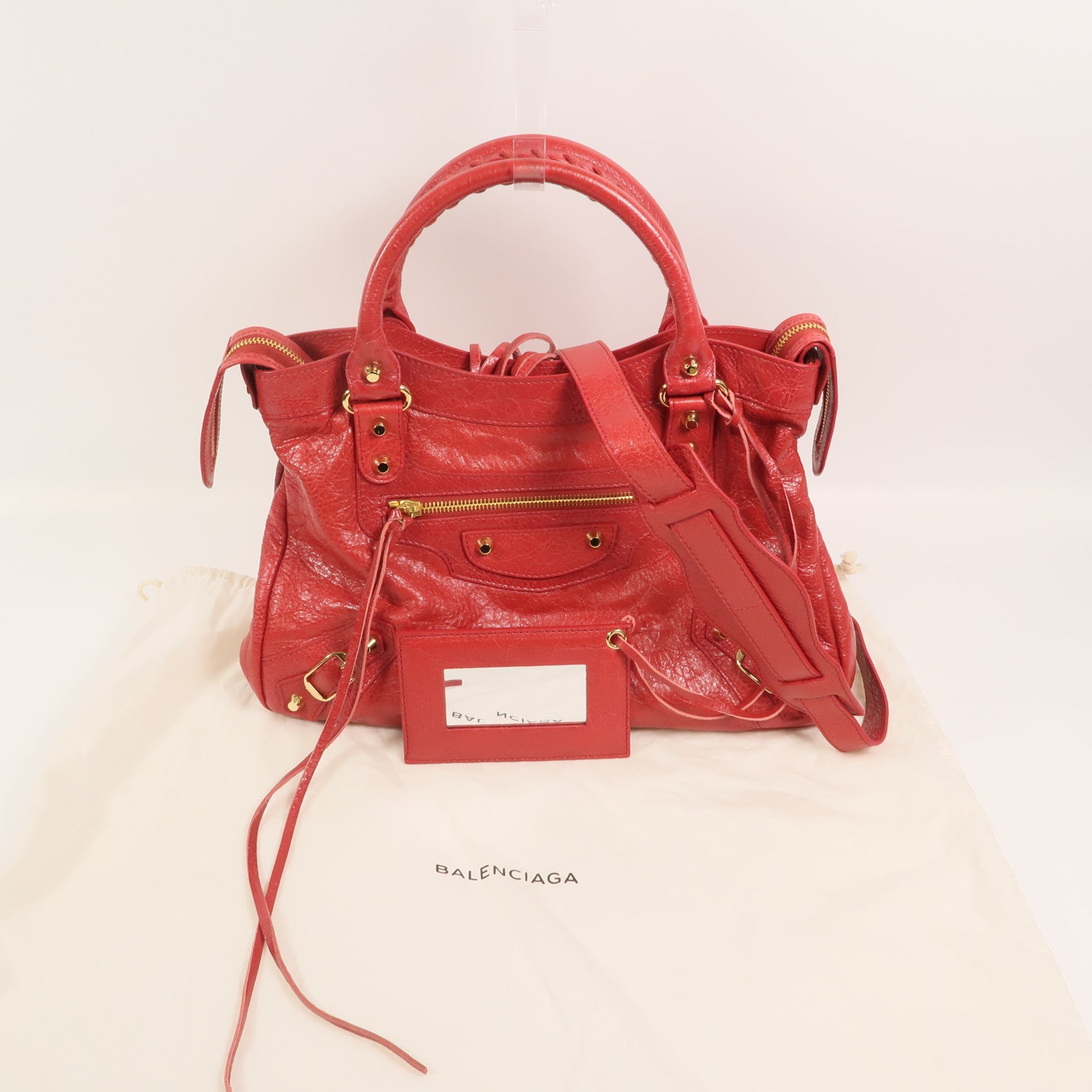 BALENCIAGA 牛皮皮革City手挽肩背兩用袋