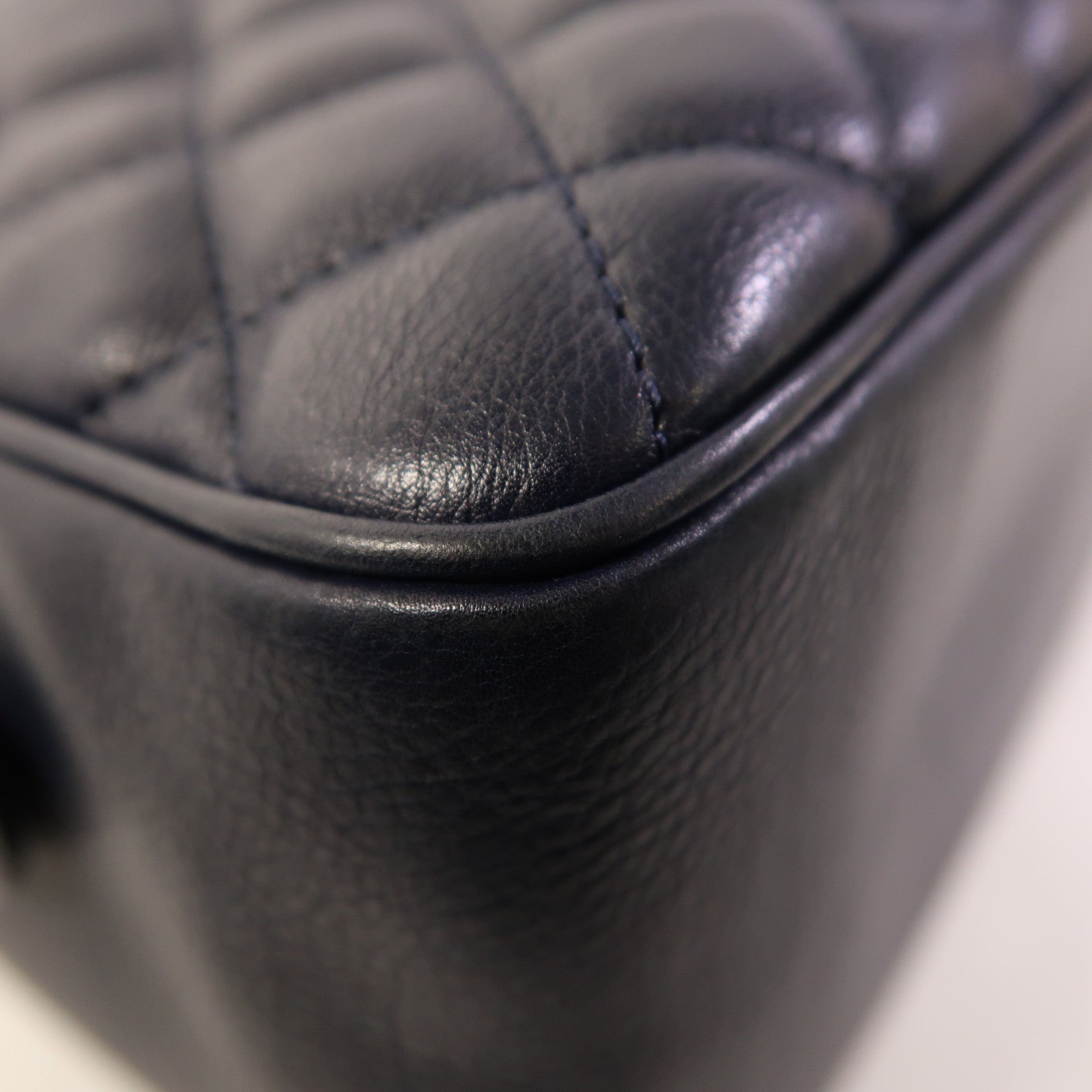 CHANEL 牛皮皮革2 Way Shoulder金扣手挽肩背兩用袋