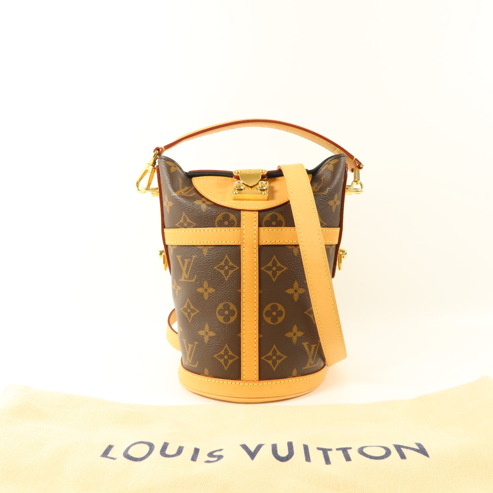 LOUIS VUITTON Monogram Duffle Bag金扣手挽肩背兩用袋