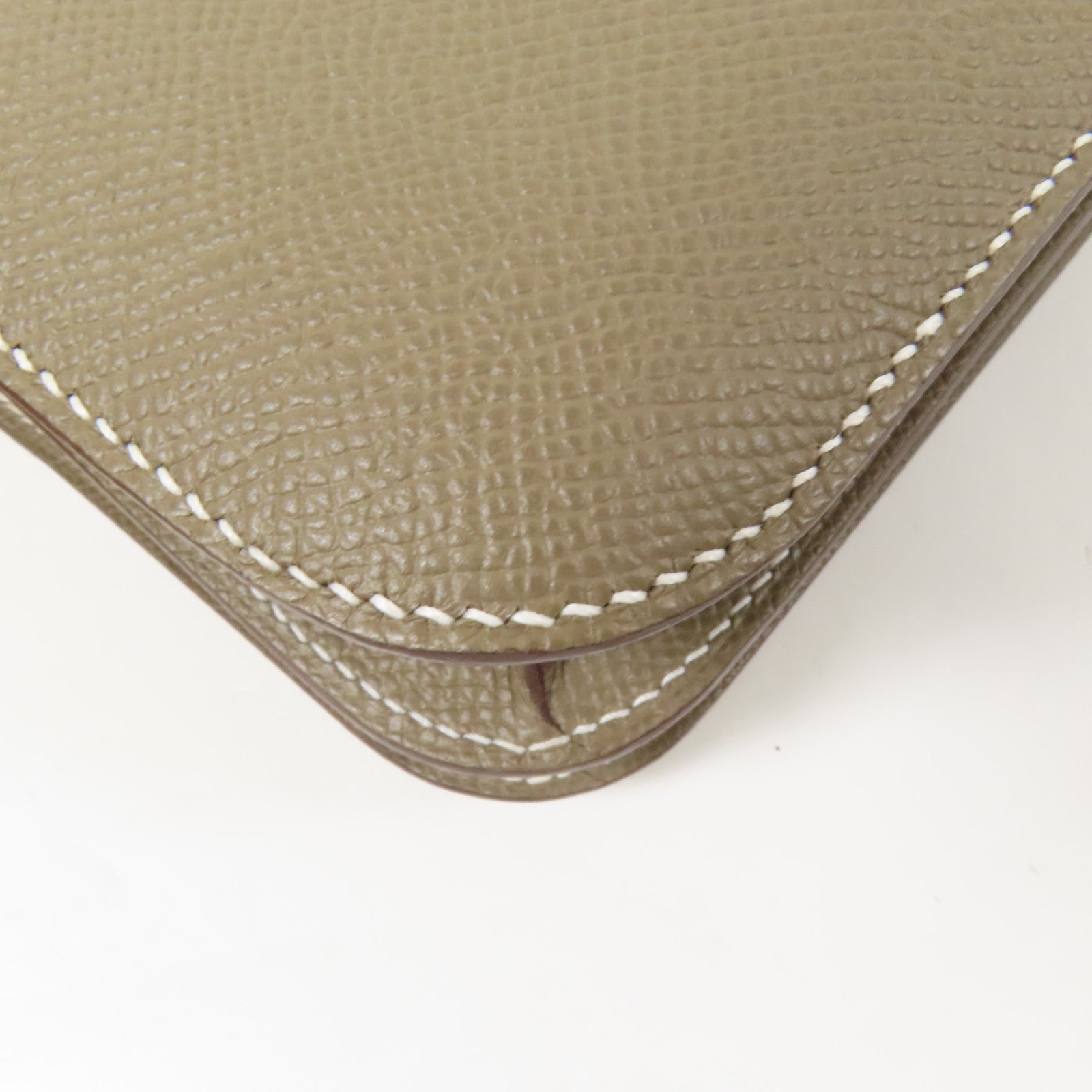 HERMES Epsom皮革Constance Mini金扣肩背袋Etoupe