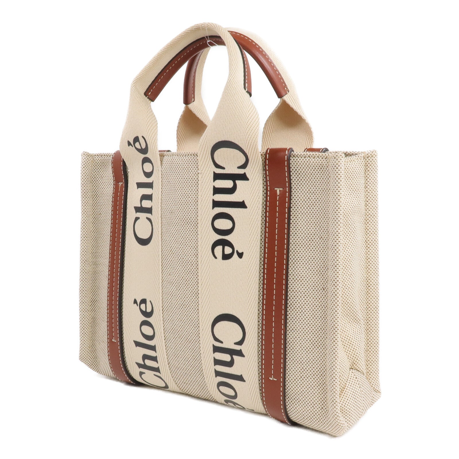 Chloe 帆布Woody Small Tote Bag手挽袋