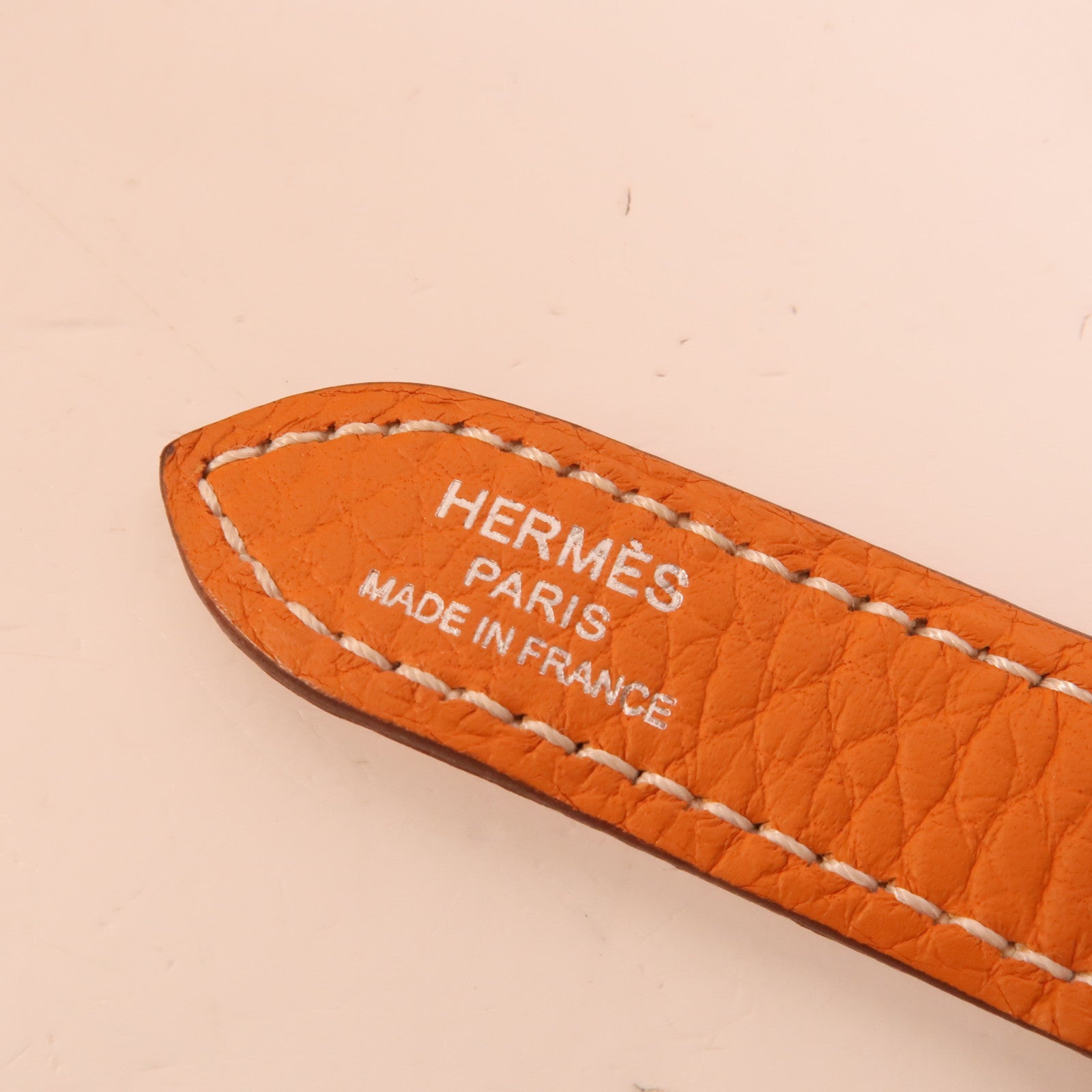 HERMES Clemence皮革Halzan 31手挽肩背兩用袋Orange