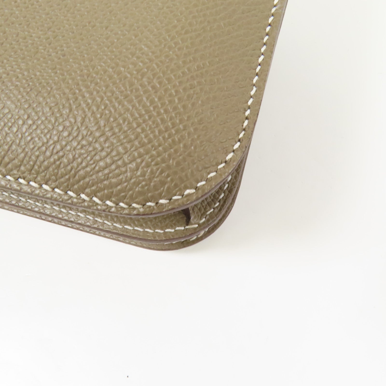 HERMES Epsom皮革Constance Mini金扣肩背袋Etoupe