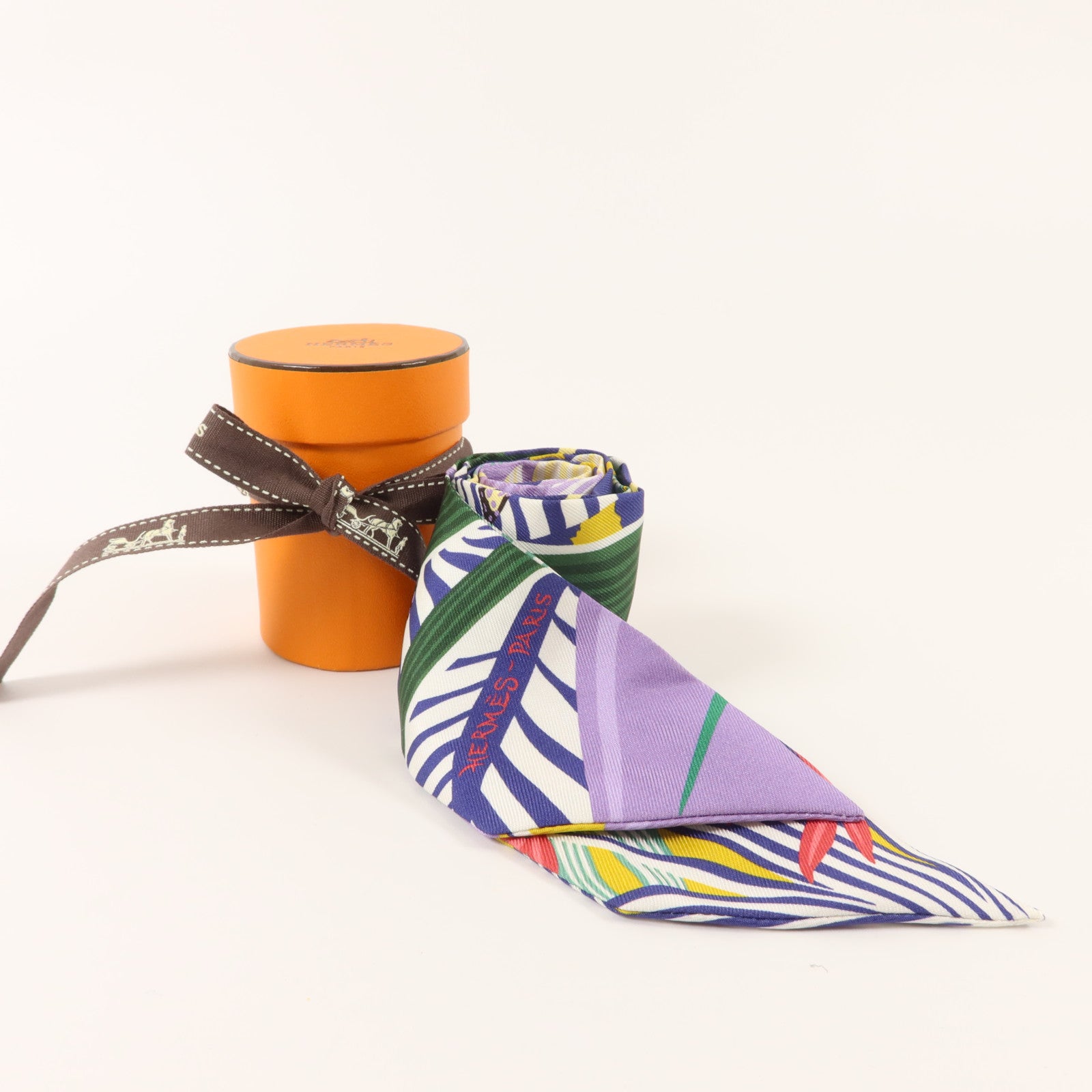 HERMES 絲質Twilly絲巾