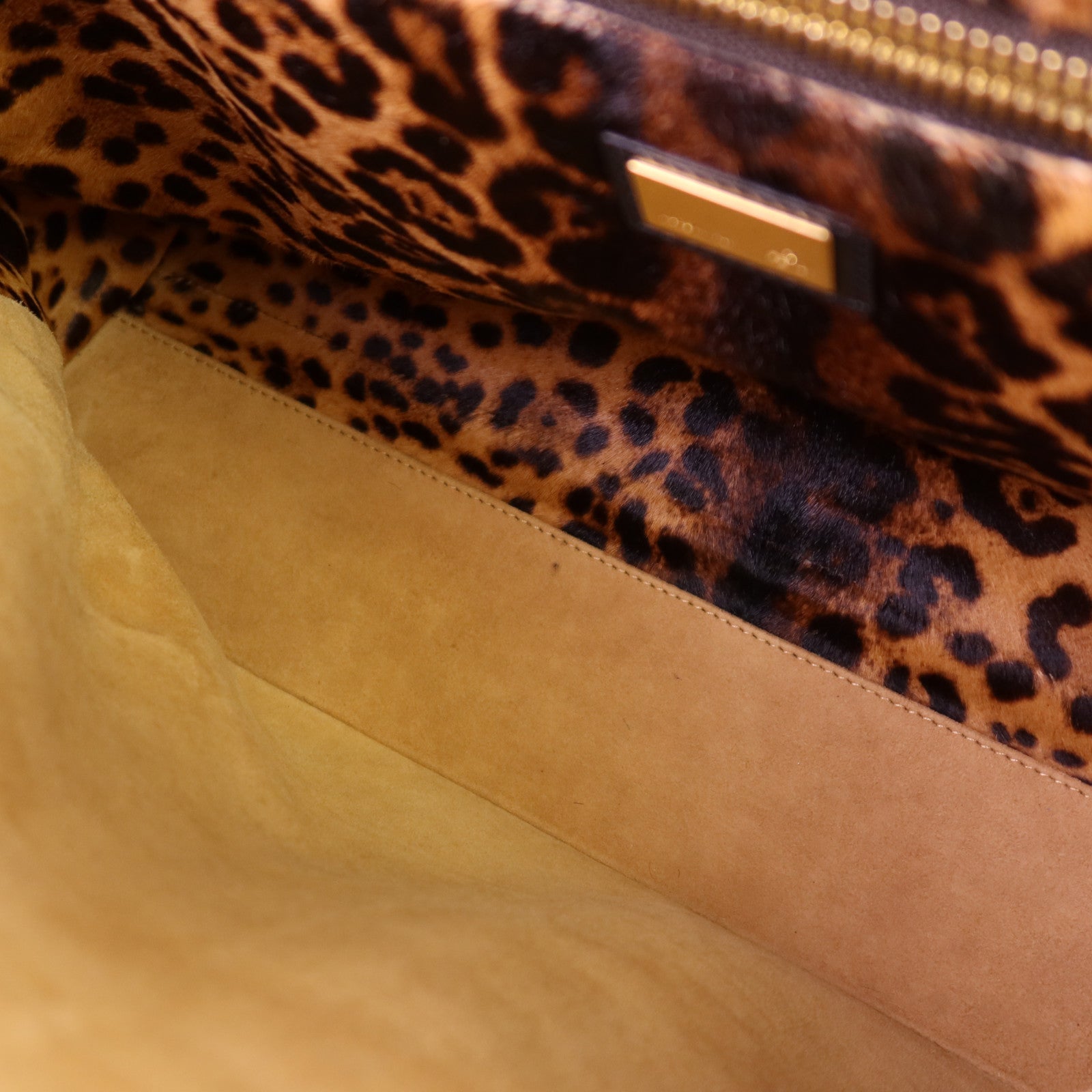 FENDI 牛皮皮革Peekaboo金扣手挽肩背兩用袋