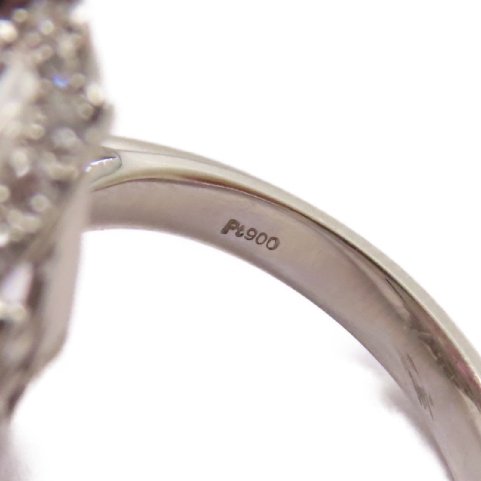 JEWELRY 【激減優惠】PT900鉑金/2.88ct粉紅藍寶石/0.43ct鑚石Pink Sapphire Ring戒指US#6.5