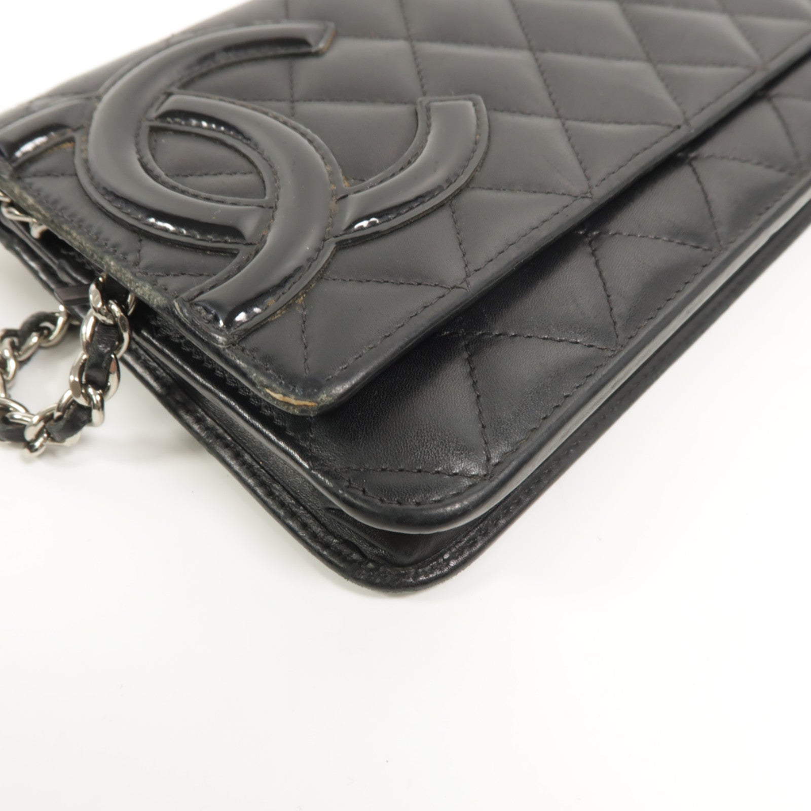 CHANEL 牛皮皮革Cambon Wallet On Chain鏈帶肩背袋