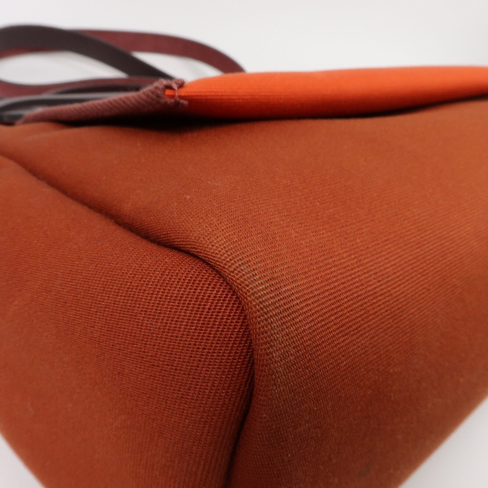 HERMES 帆布Herbag PM手挽肩背兩用袋Cuivre/Orange/Rouge