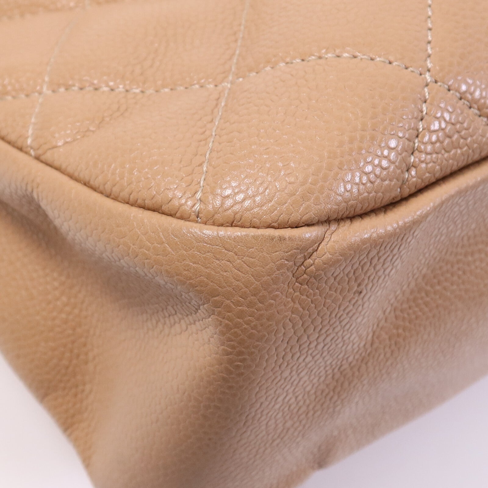 CHANEL 牛皮皮革CC Matelasse Shoulder Bag銀扣肩背袋