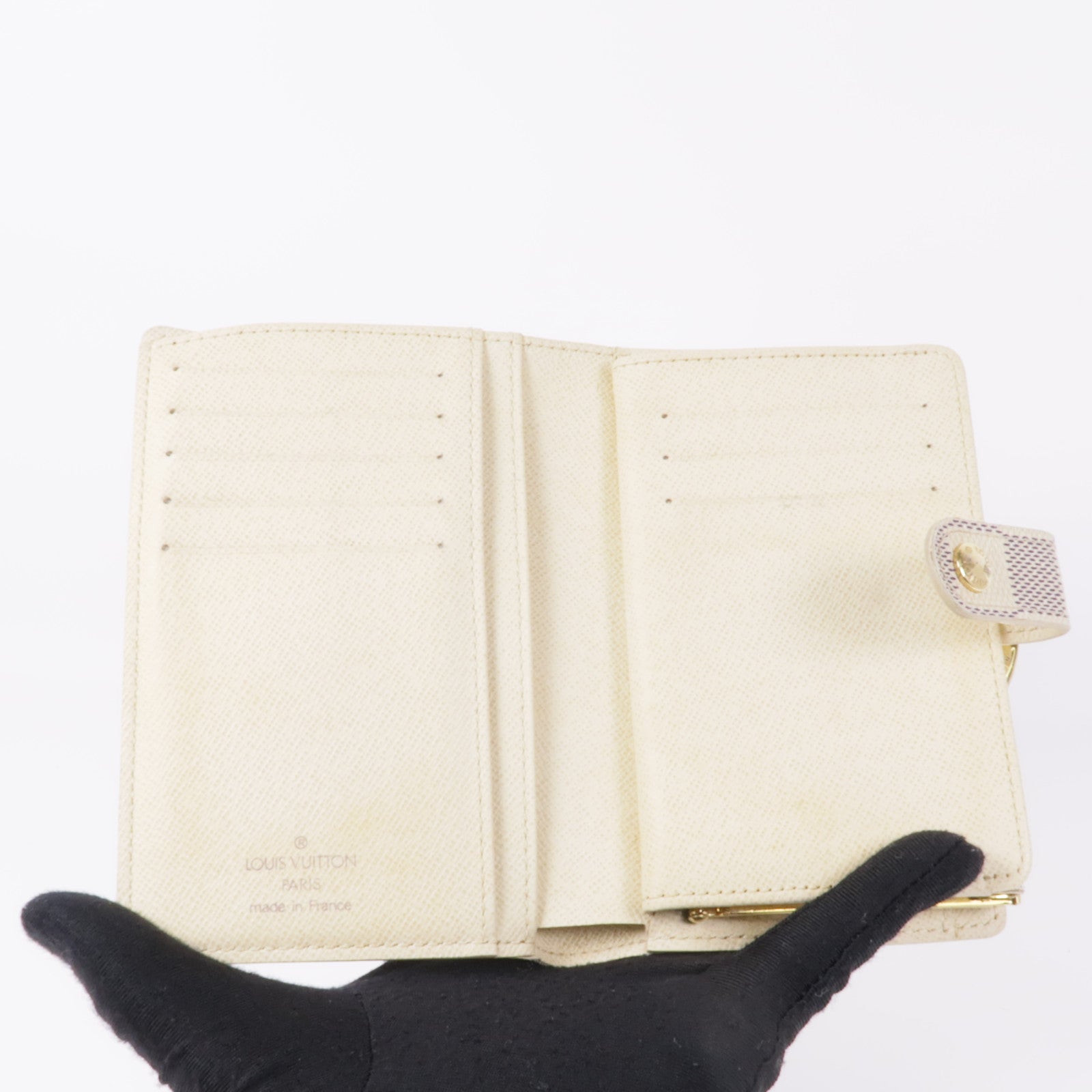 LOUIS VUITTON LV GHW Portefeuille Viennois Wallet N61676 Damier Azur White